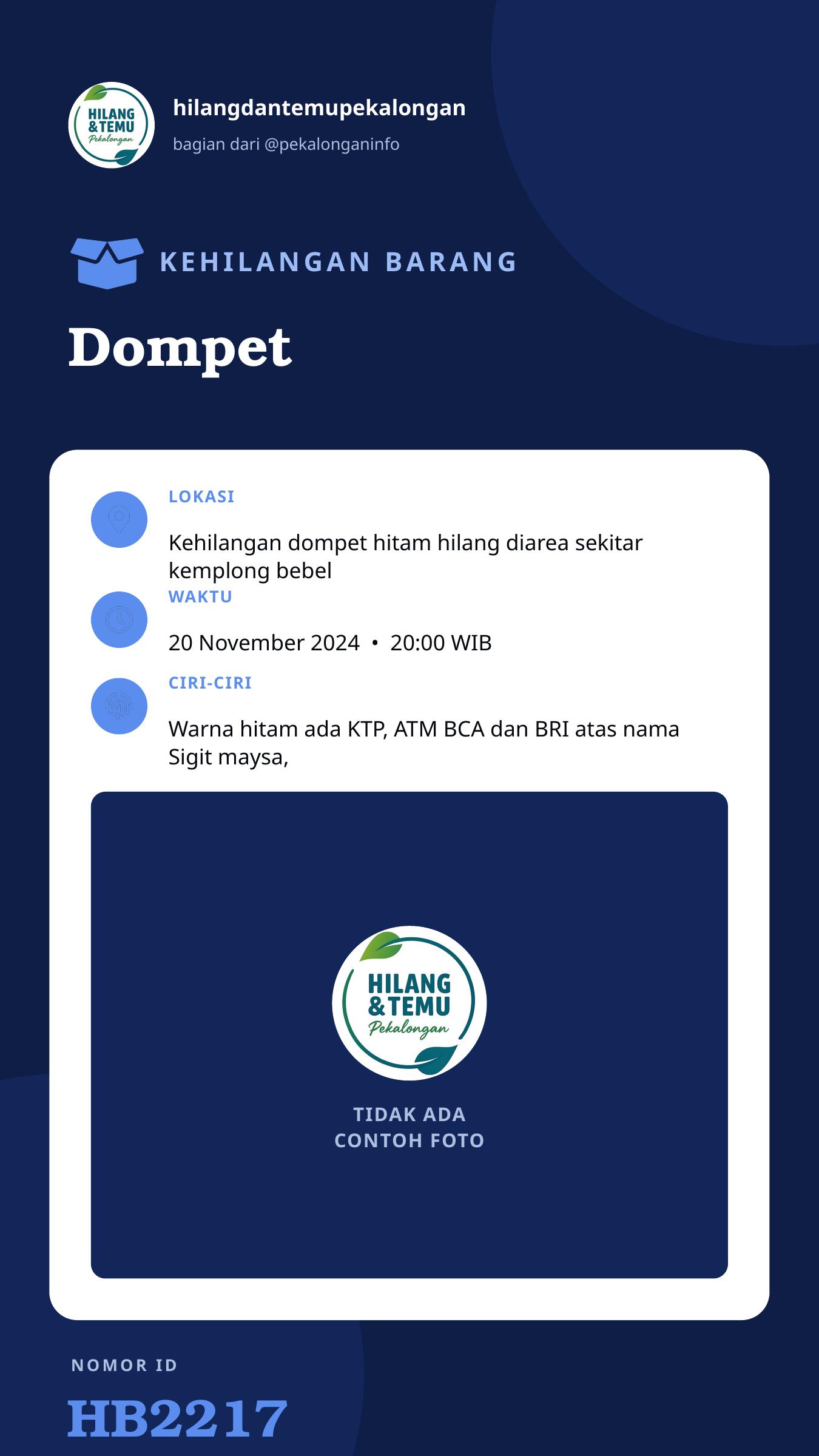 Story 9:16 laporan Dompet