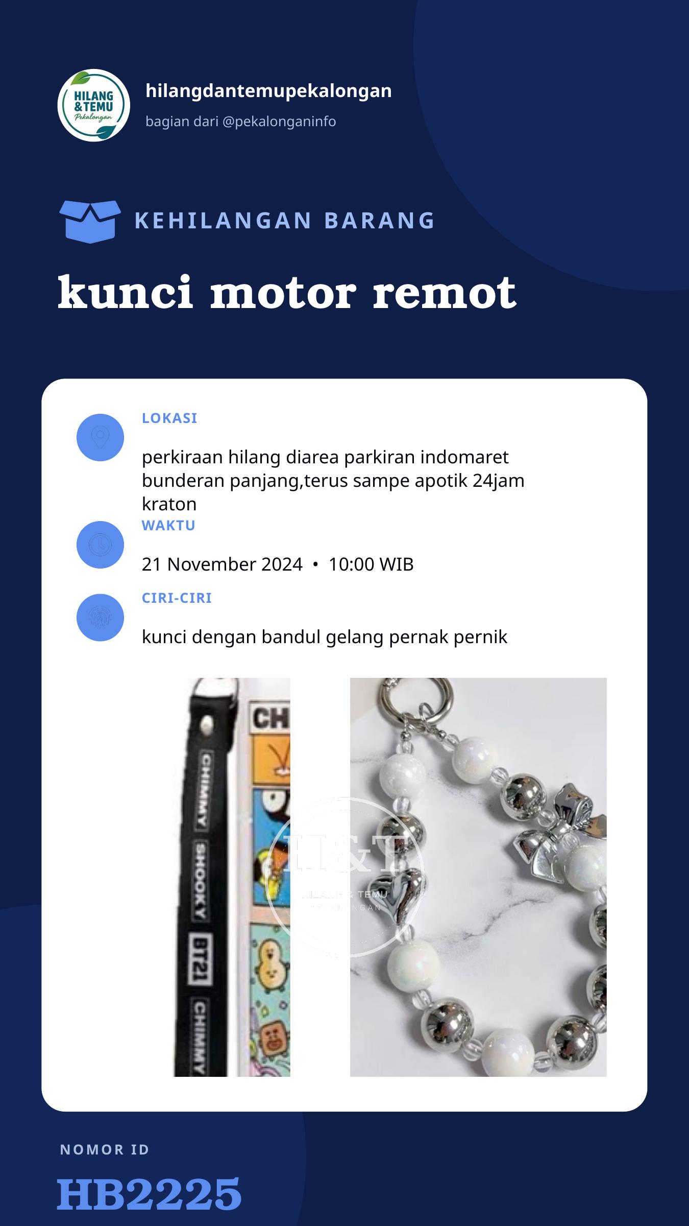 Story 9:16 laporan kunci motor remot