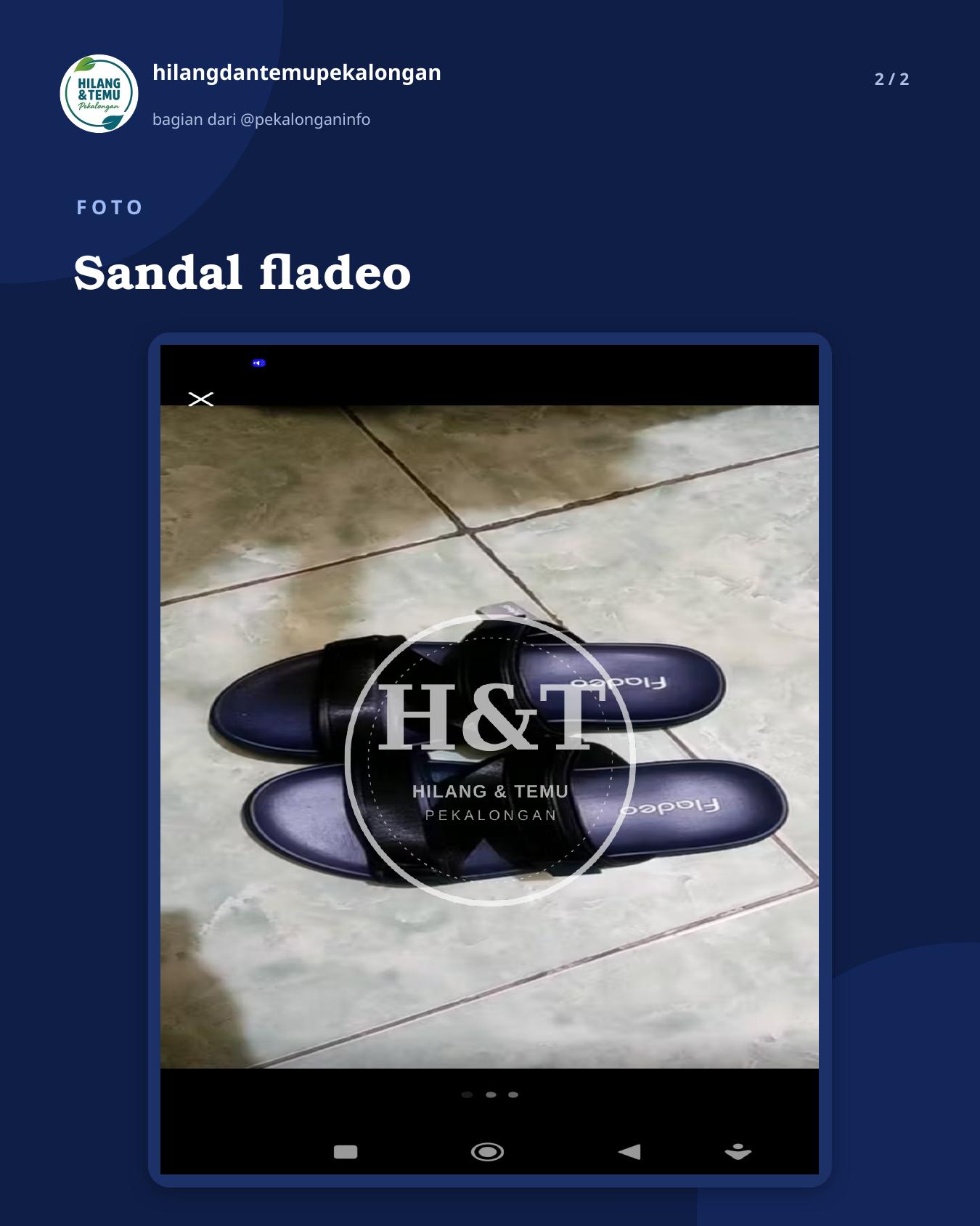 Slide 2 laporan Sandal fladeo