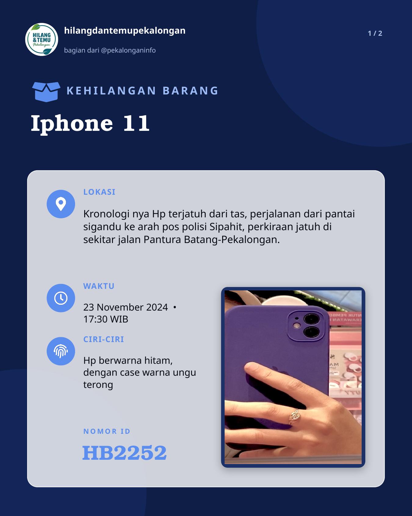 Slide 1 laporan Iphone 11