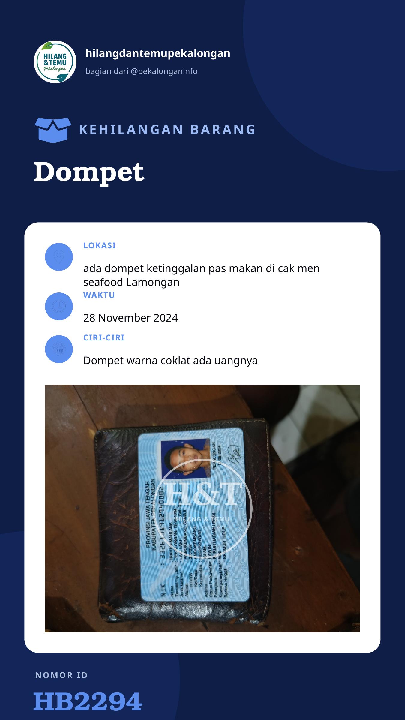 Story 9:16 laporan Dompet