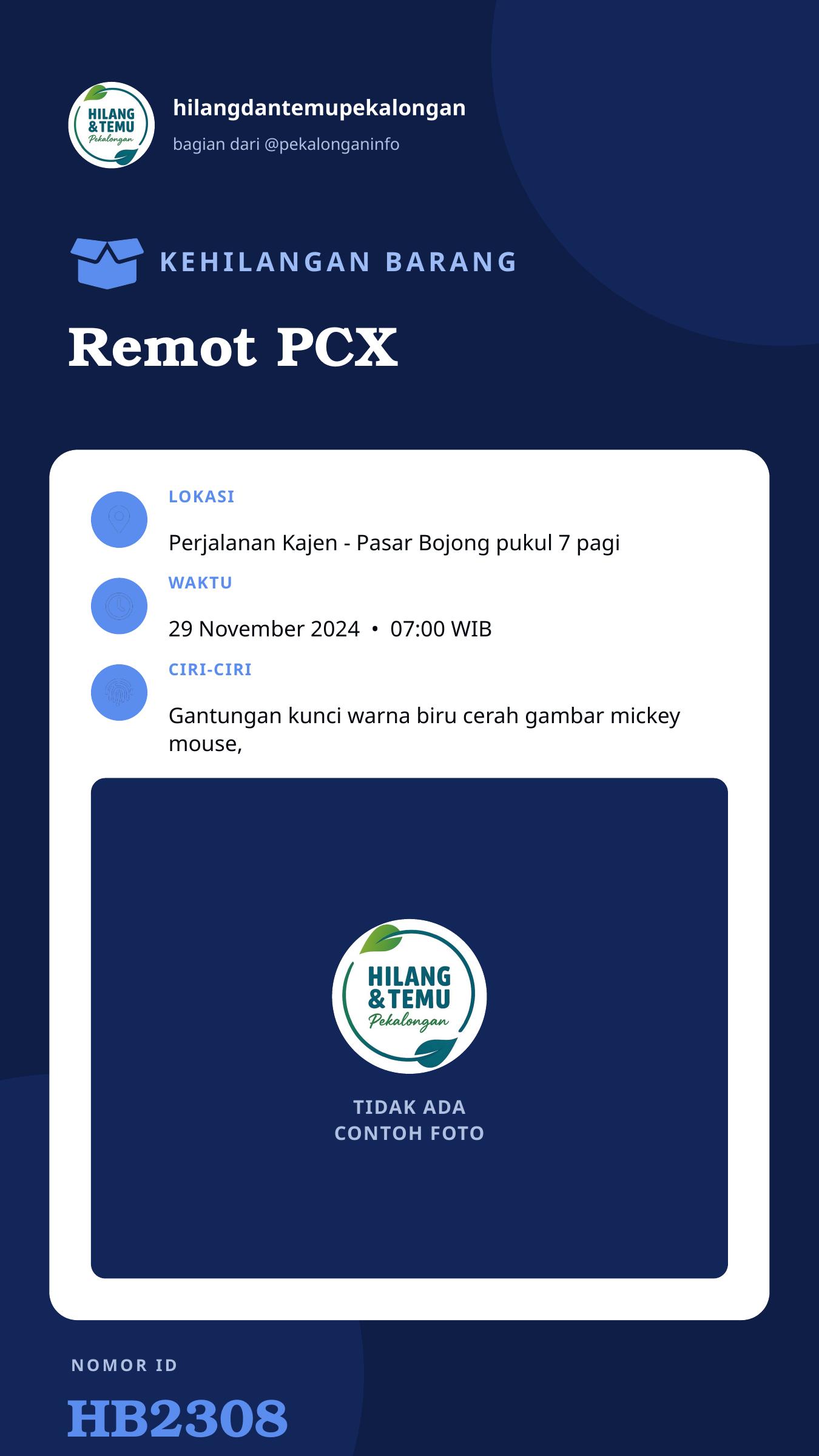Story 9:16 laporan Remot PCX