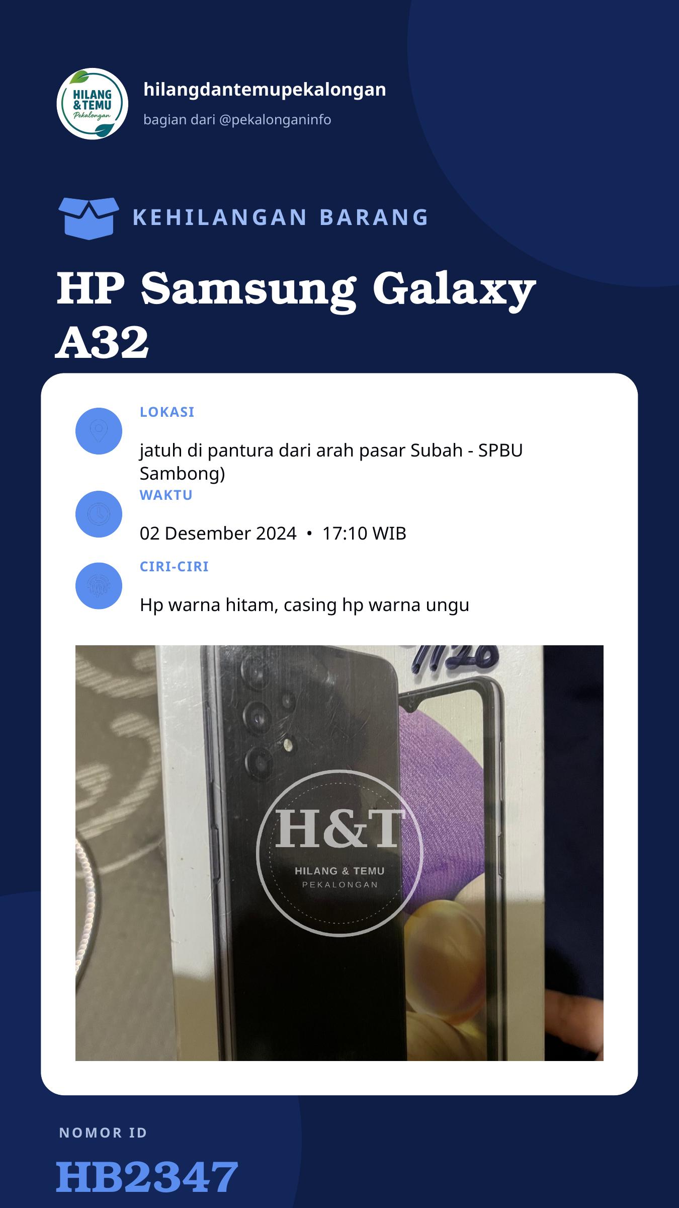 Story 9:16 laporan HP Samsung Galaxy A32