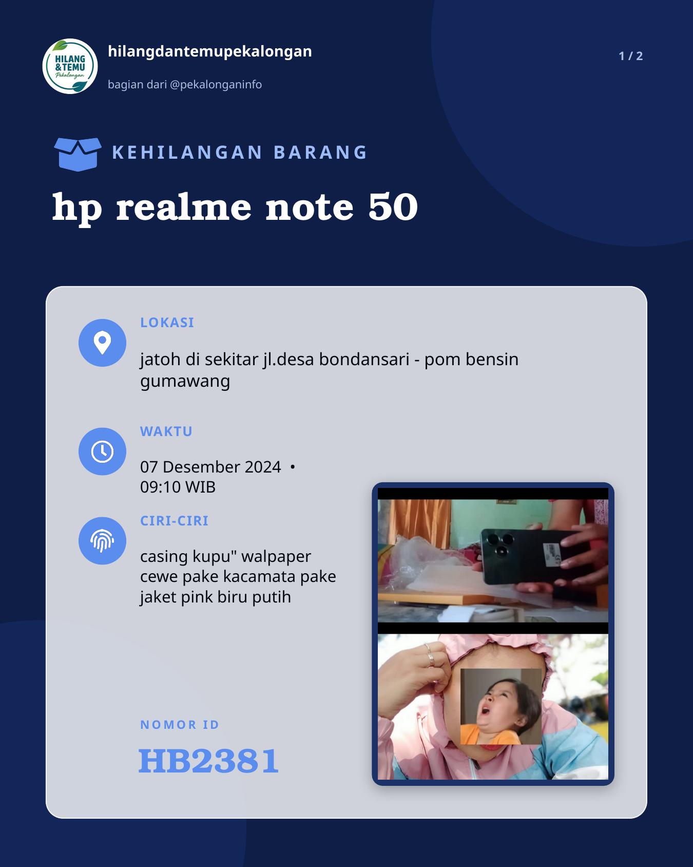 Slide 1 laporan hp realme note 50