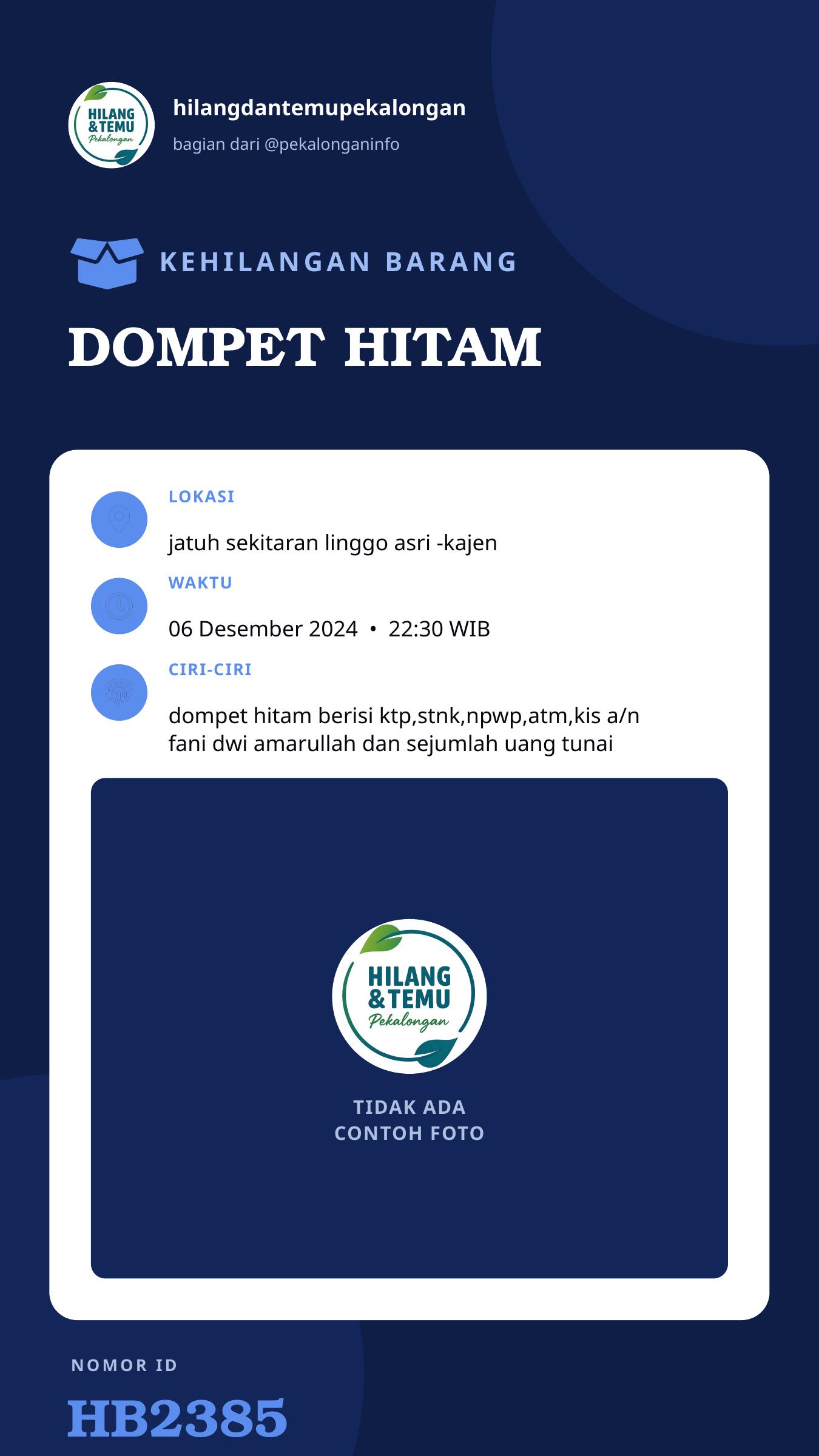 Story 9:16 laporan DOMPET HITAM
