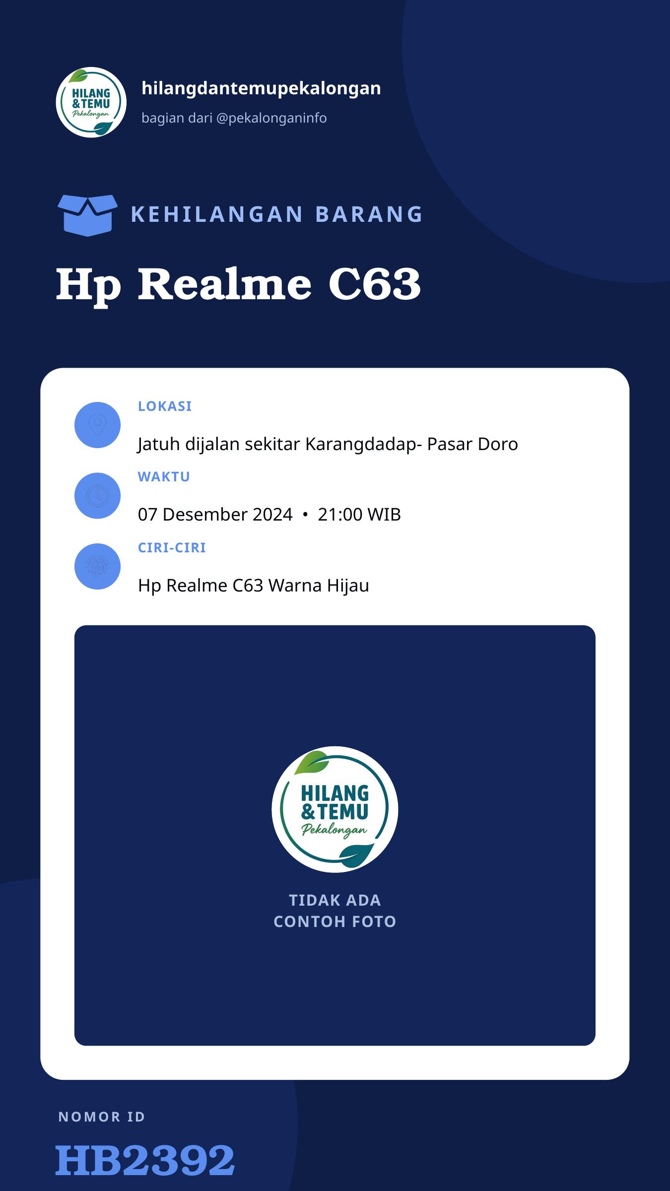 Story 9:16 laporan Hp Realme C63
