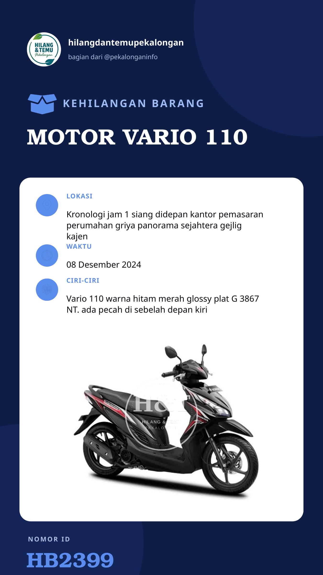 Story 9:16 laporan MOTOR VARIO 110