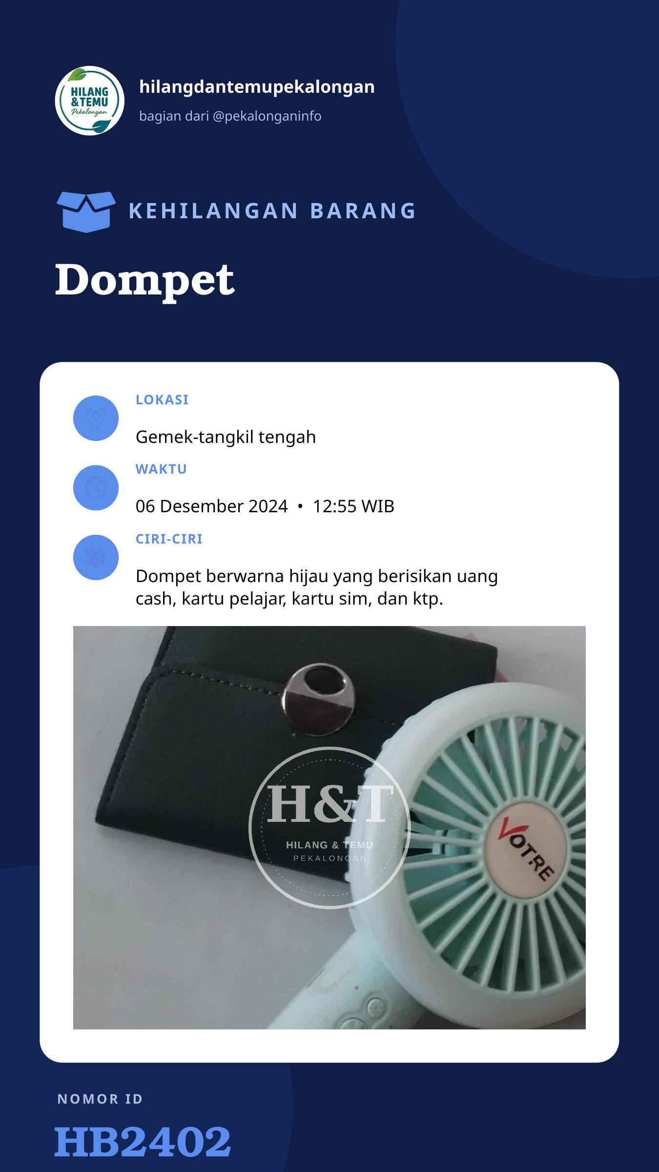 Story 9:16 laporan Dompet