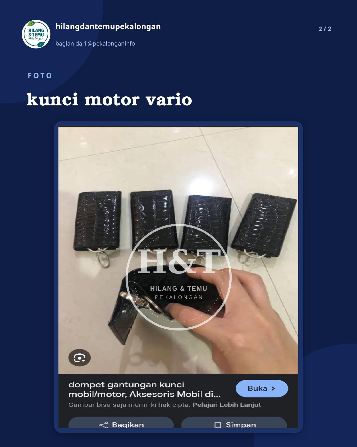 Slide 2 laporan kunci motor vario