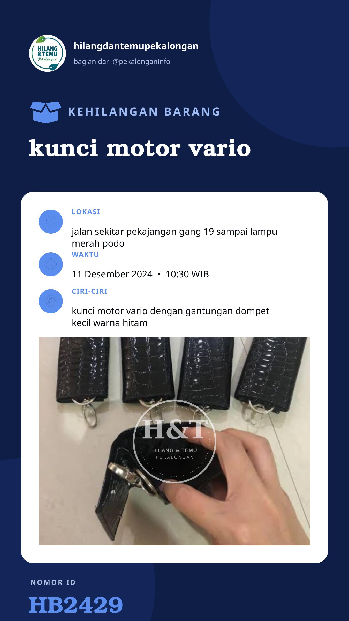 Story 9:16 laporan kunci motor vario