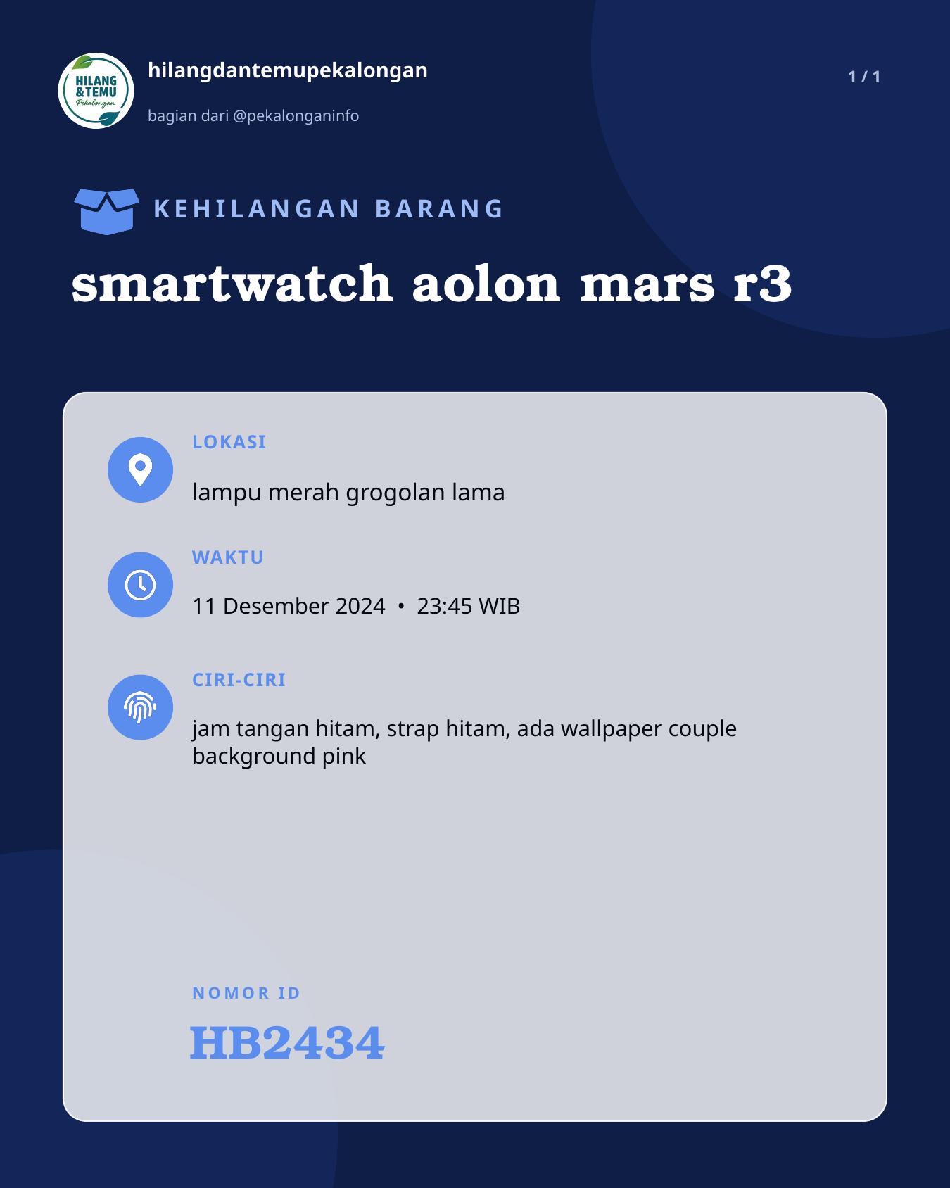 Slide laporan smartwatch aolon mars r3 (HB2434)