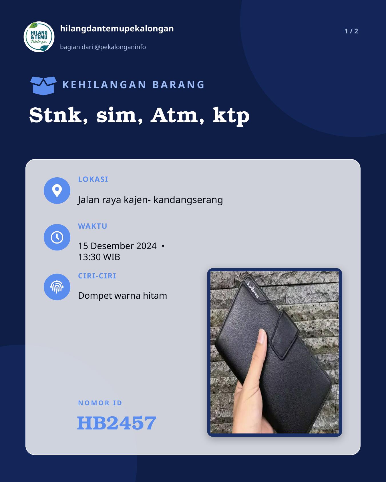 Slide 1 laporan Stnk, sim, Atm, ktp