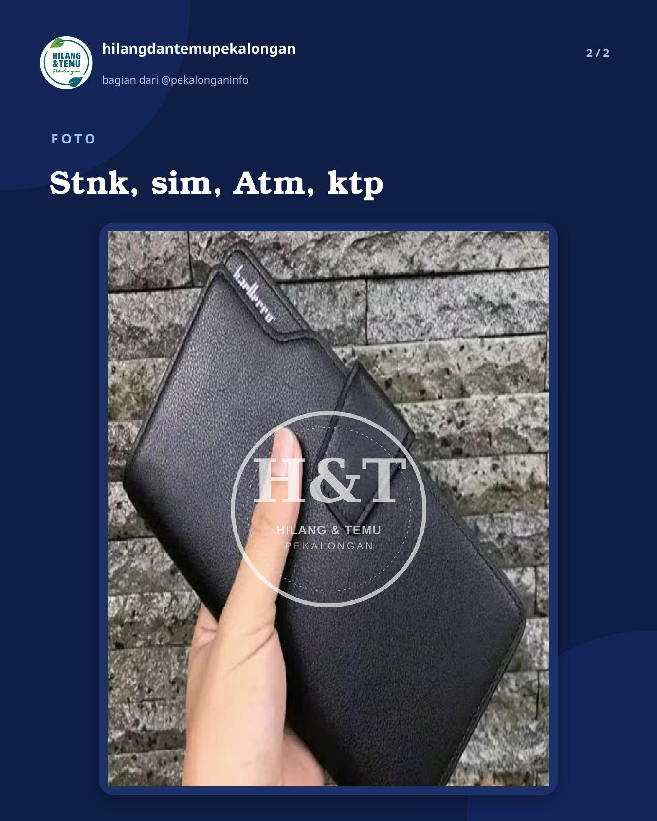 Slide 2 laporan Stnk, sim, Atm, ktp
