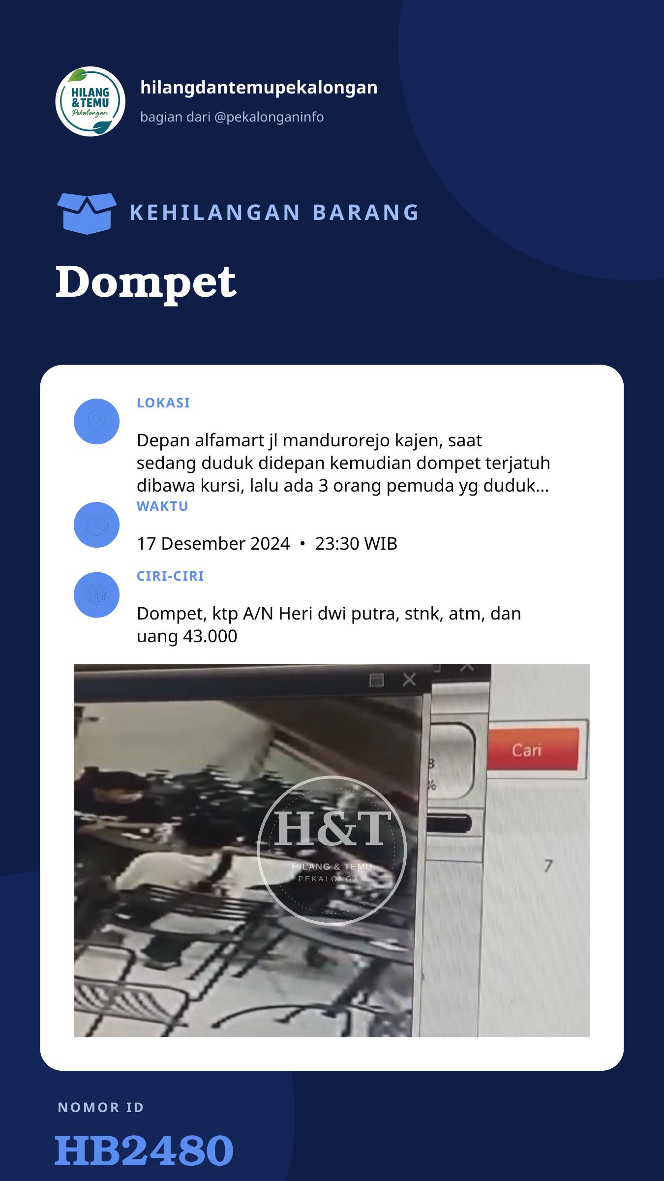 Story 9:16 laporan Dompet