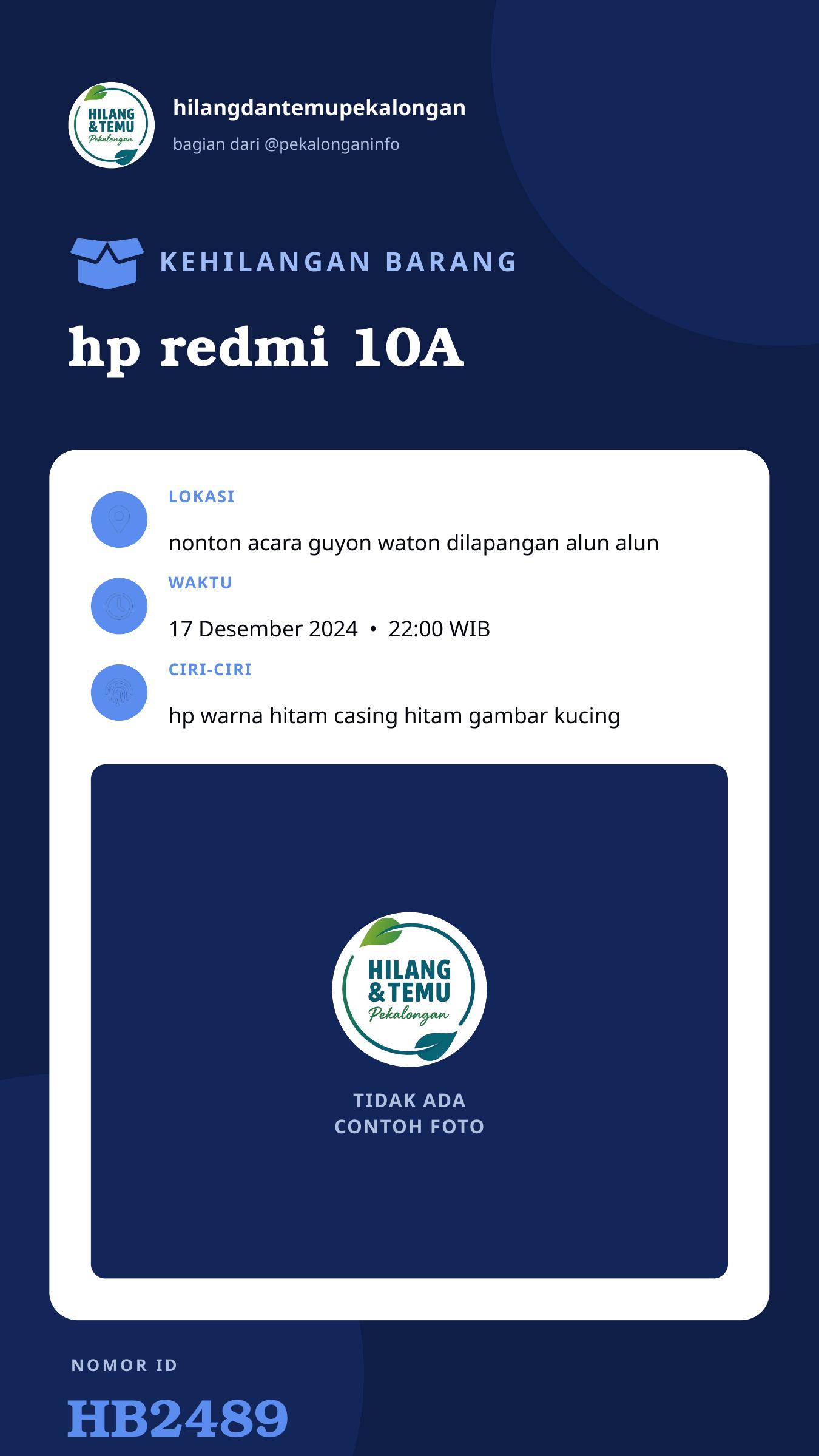 Story 9:16 laporan hp redmi 10A