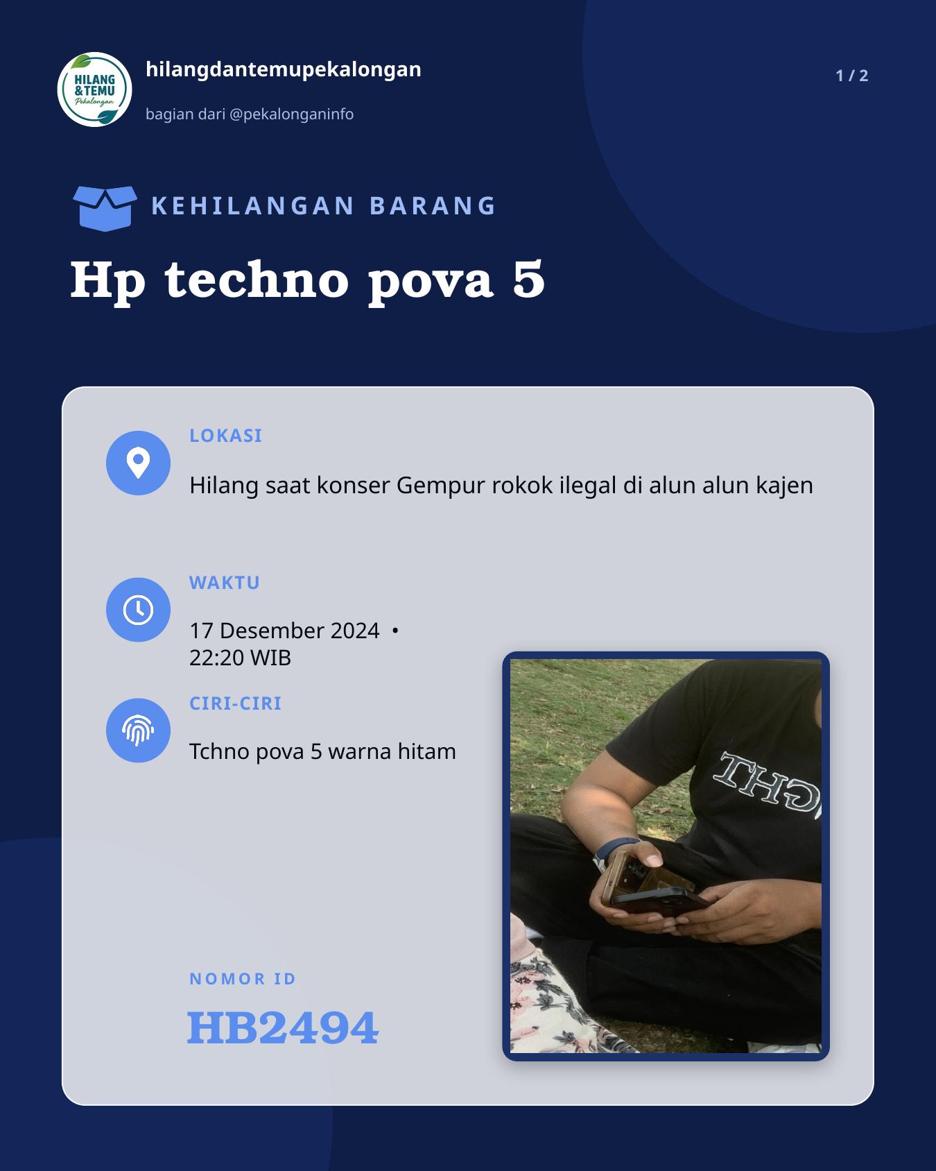 Slide 1 laporan Hp techno pova 5