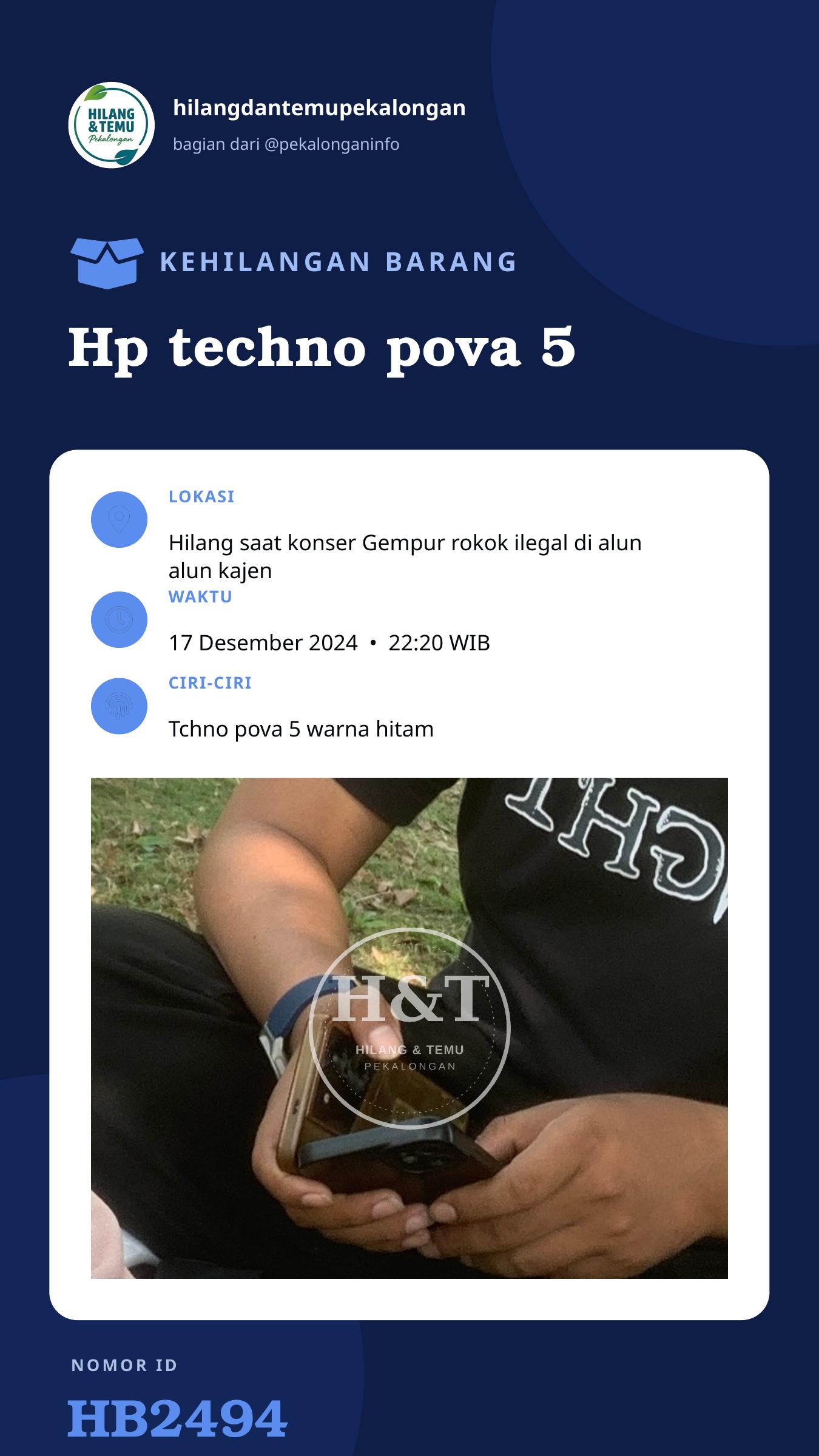 Story 9:16 laporan Hp techno pova 5