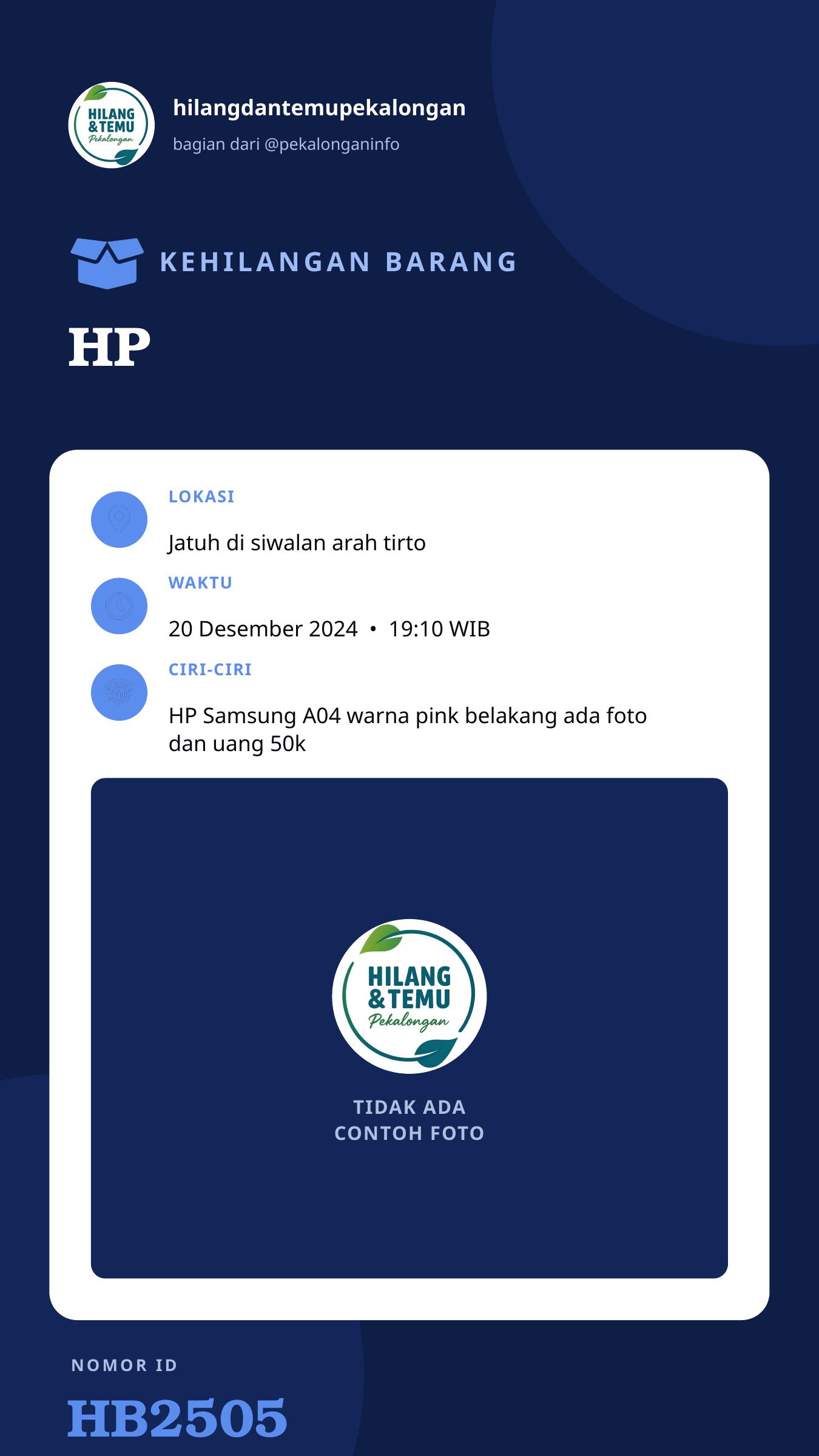 Story 9:16 laporan HP