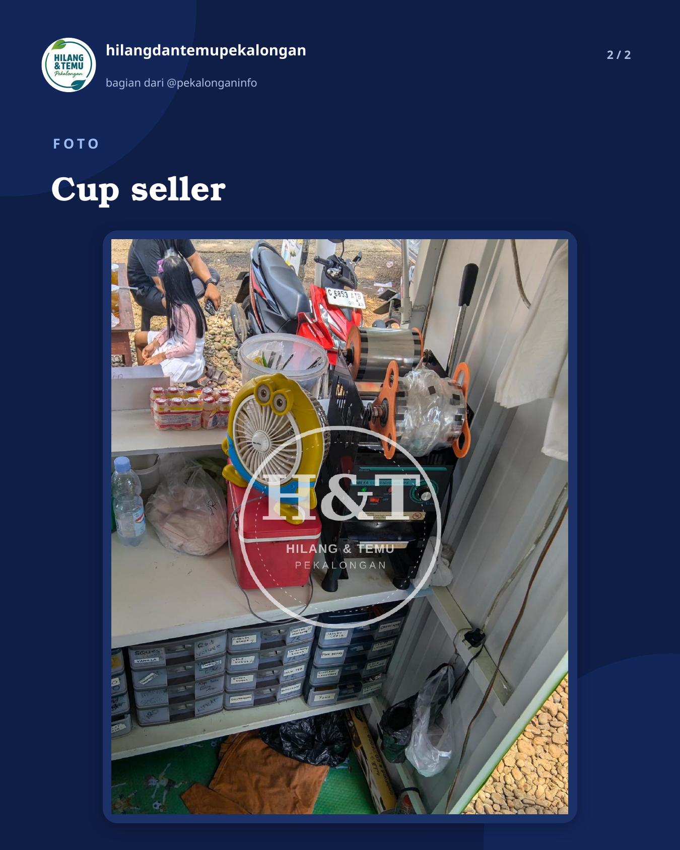 Slide 2 laporan Cup seller