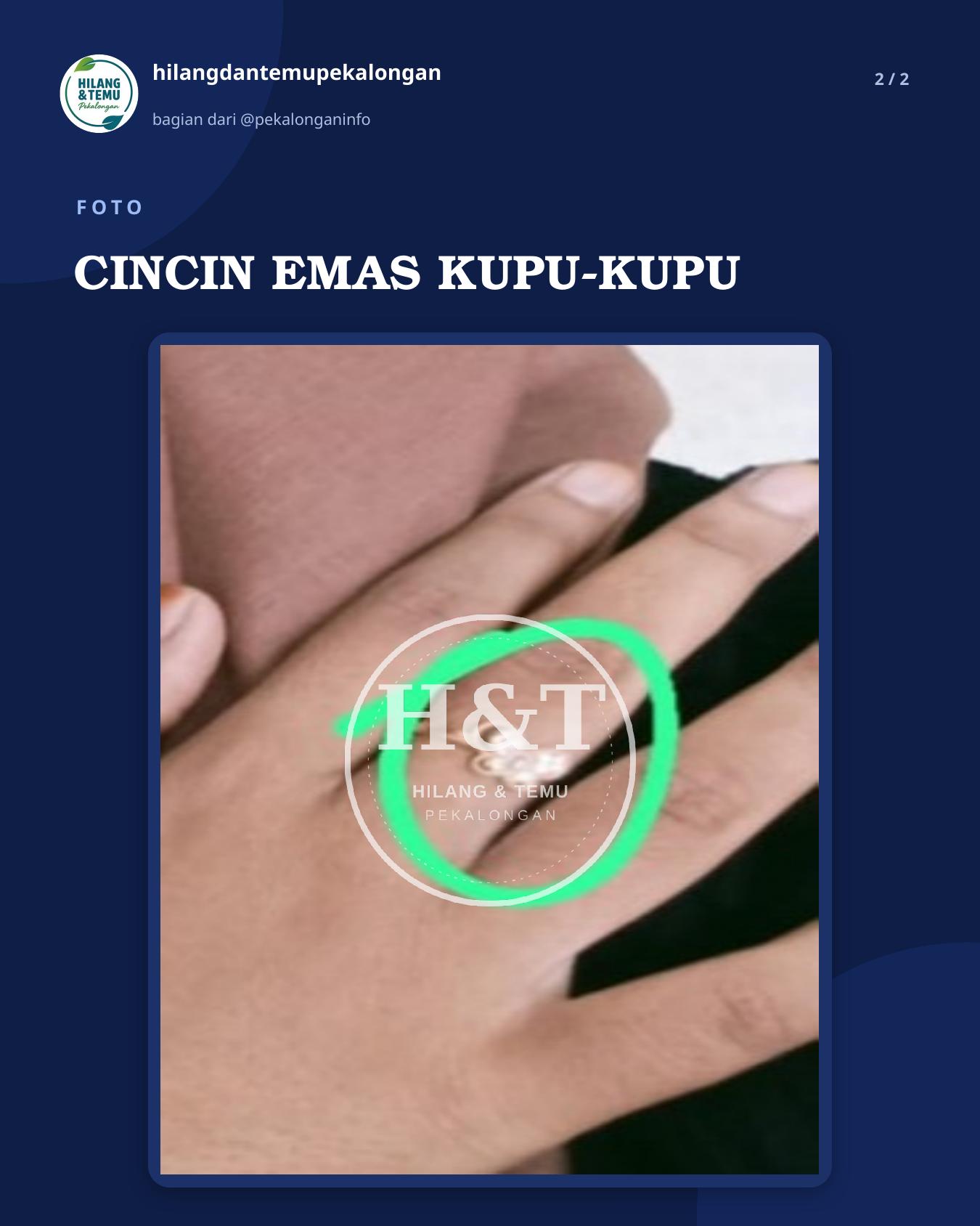 Slide 2 laporan CINCIN EMAS KUPU-KUPU