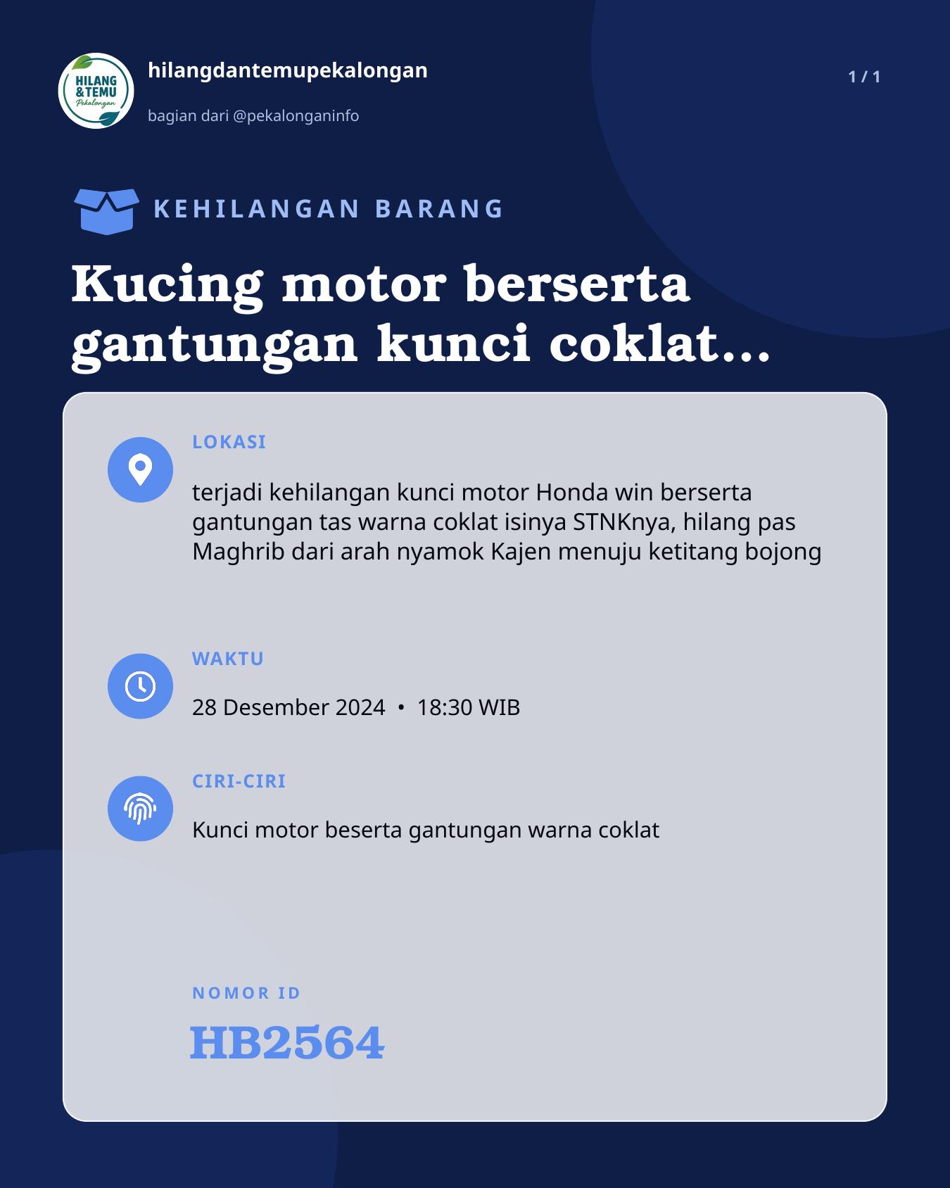 Slide laporan Kucing motor berserta gantungan kunci coklat isi stkn (HB2564)