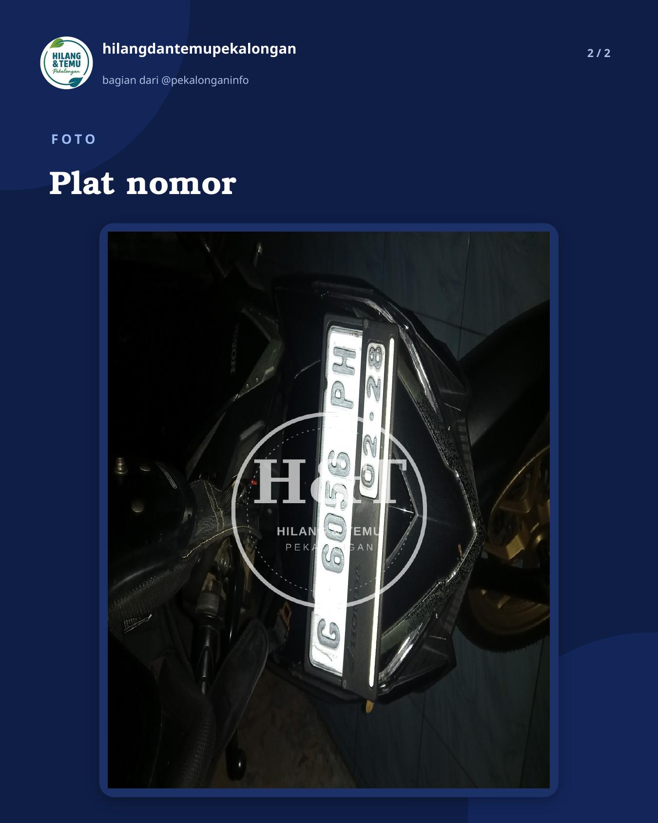 Slide 2 laporan Plat nomor