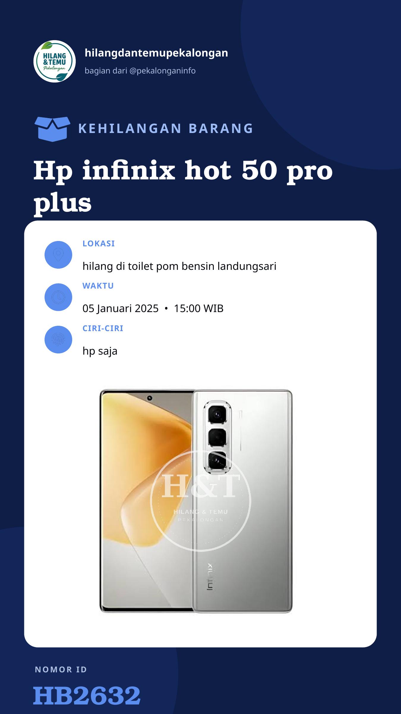 Story 9:16 laporan Hp infinix hot 50 pro plus grey