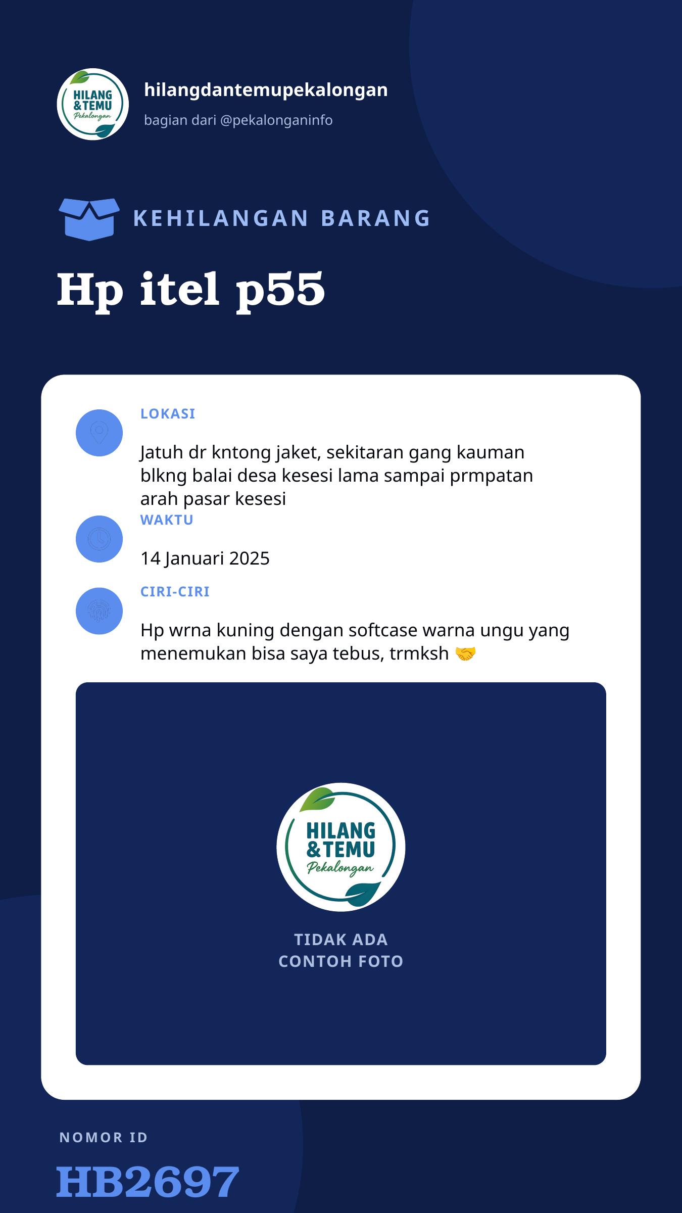 Story 9:16 laporan Hp itel p55
