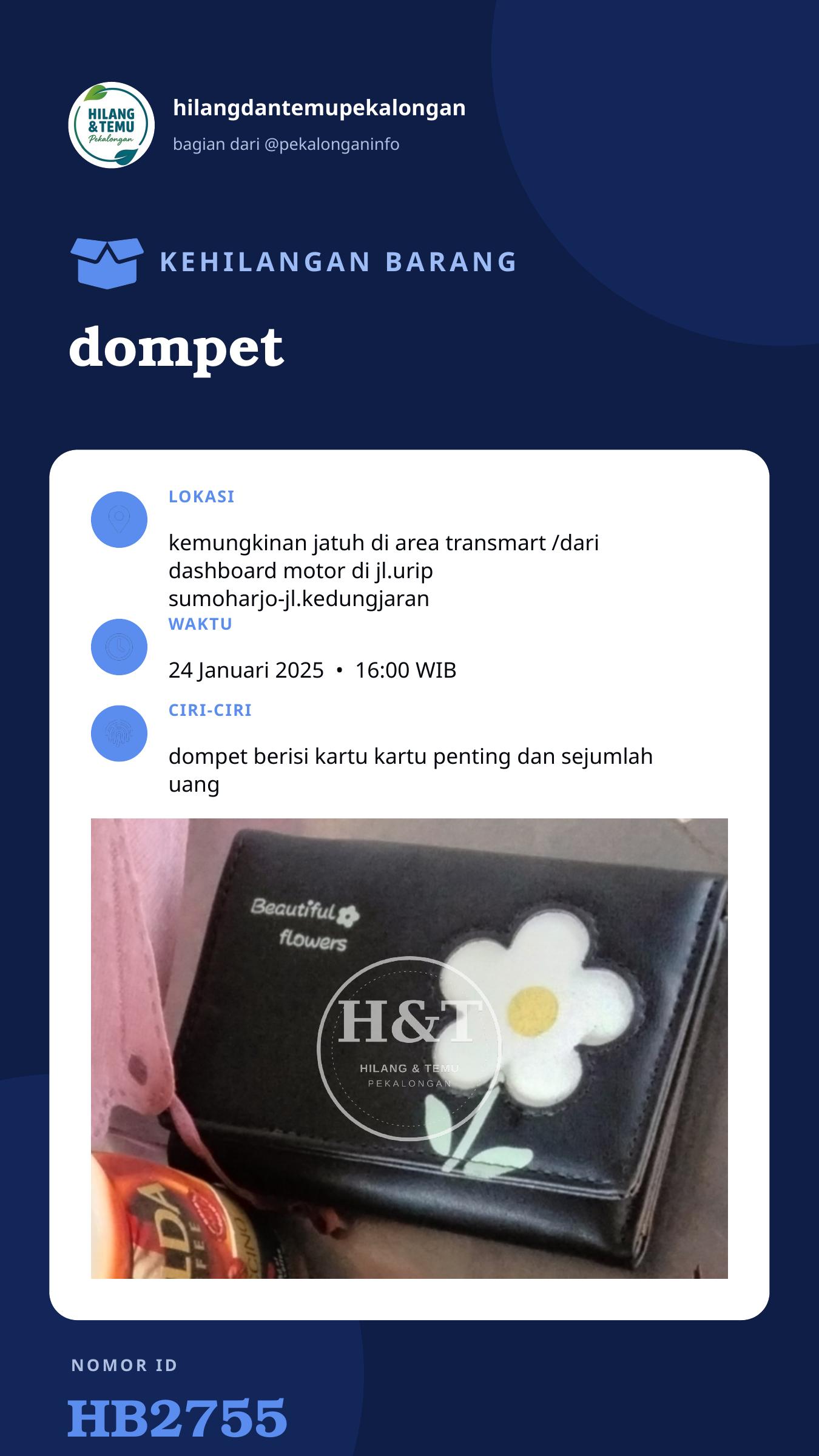 Story 9:16 laporan dompet