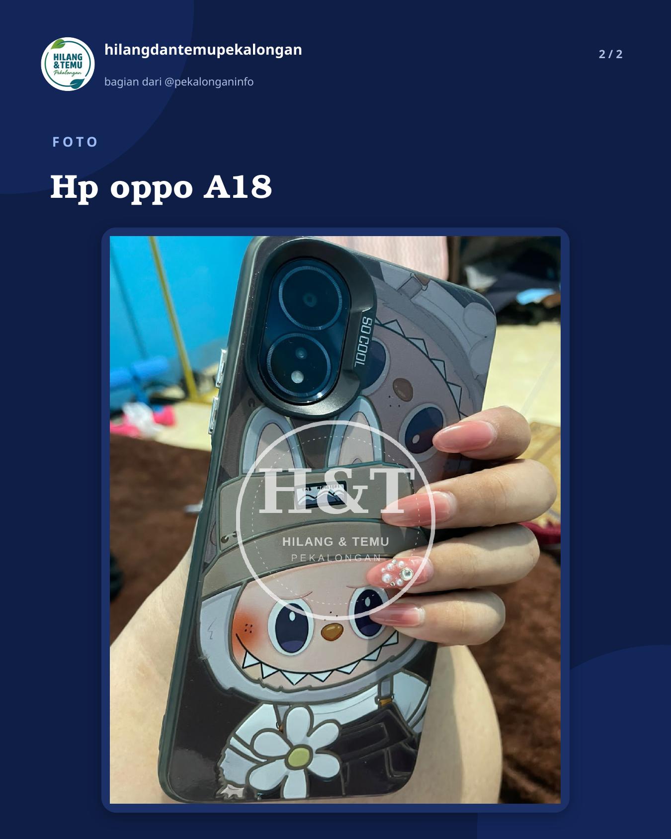 Slide 2 laporan Hp oppo A18