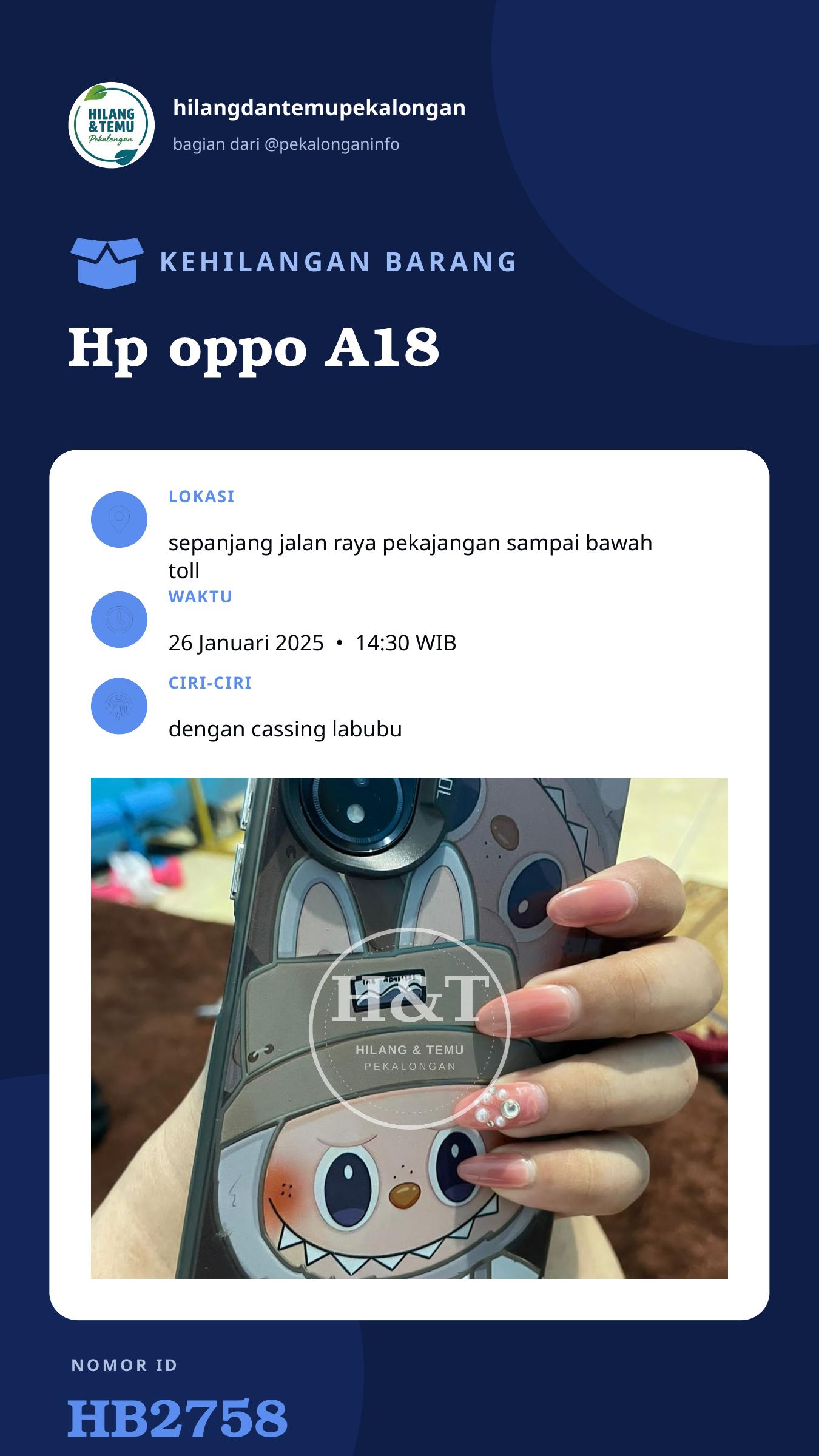 Story 9:16 laporan Hp oppo A18