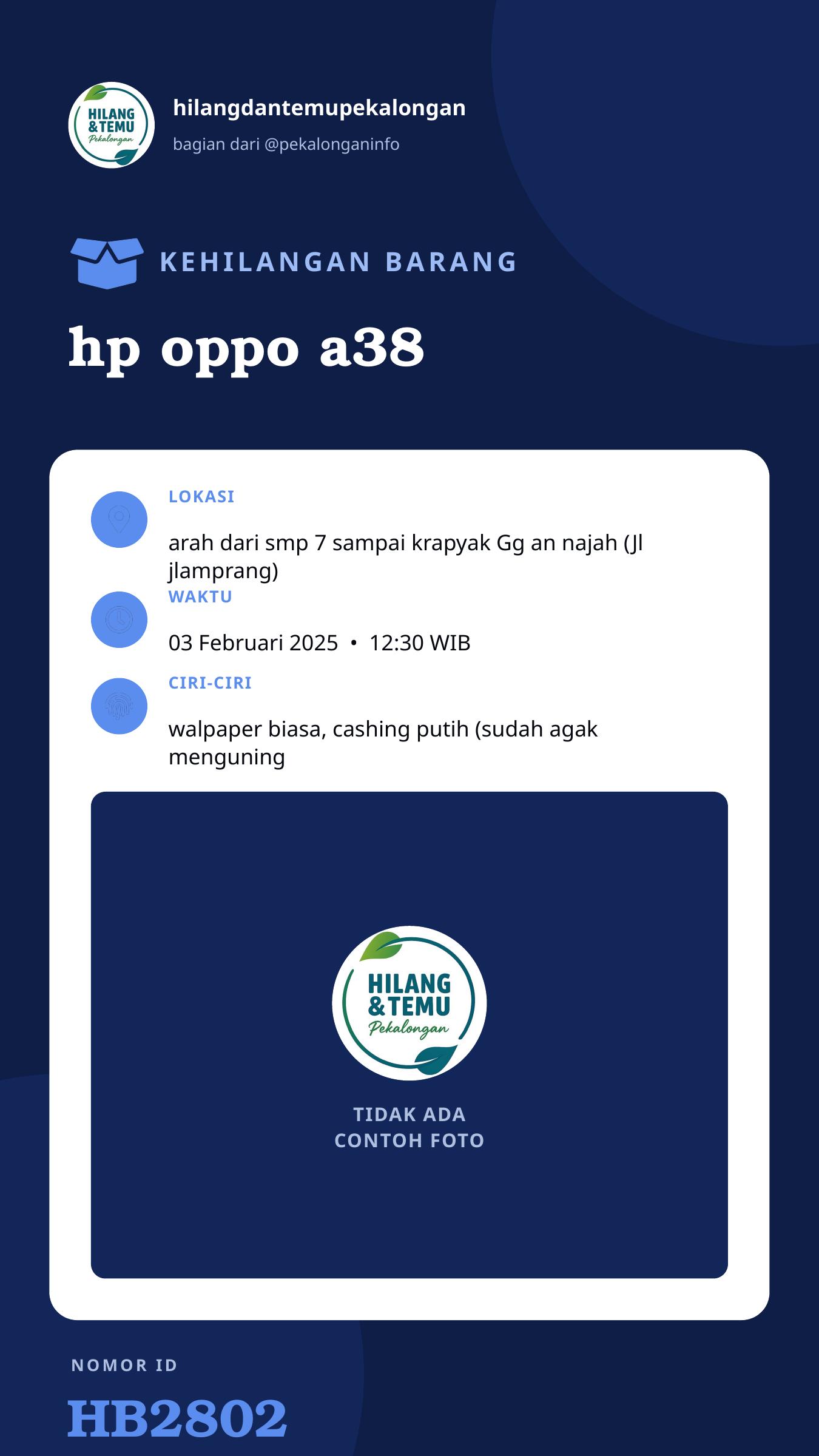 Story 9:16 laporan hp oppo a38