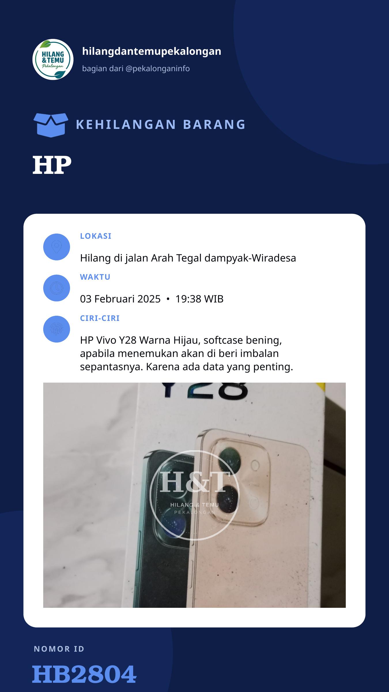 Story 9:16 laporan HP