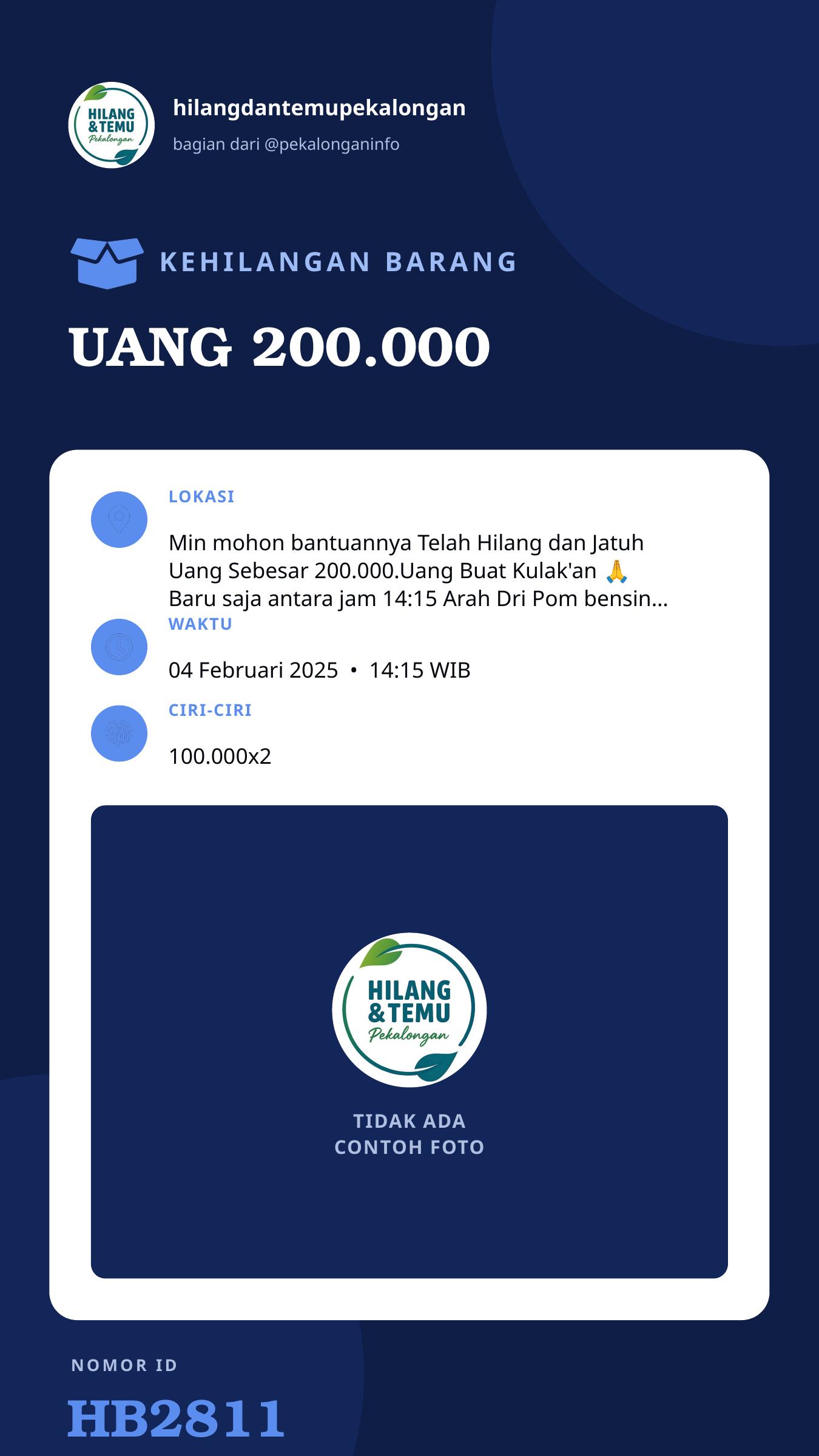 Story 9:16 laporan UANG 200.000