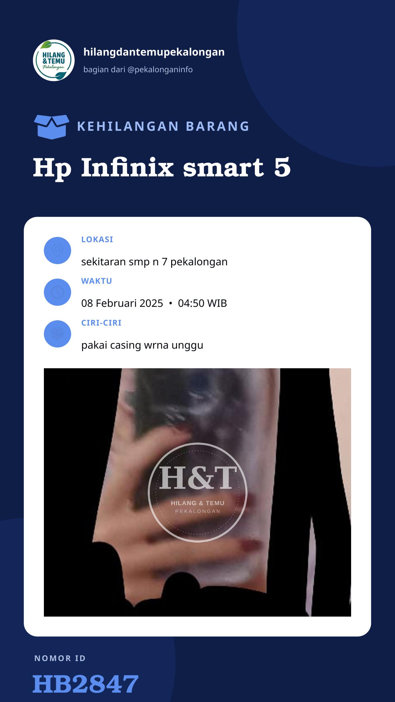 Story 9:16 laporan Hp Infinix smart 5