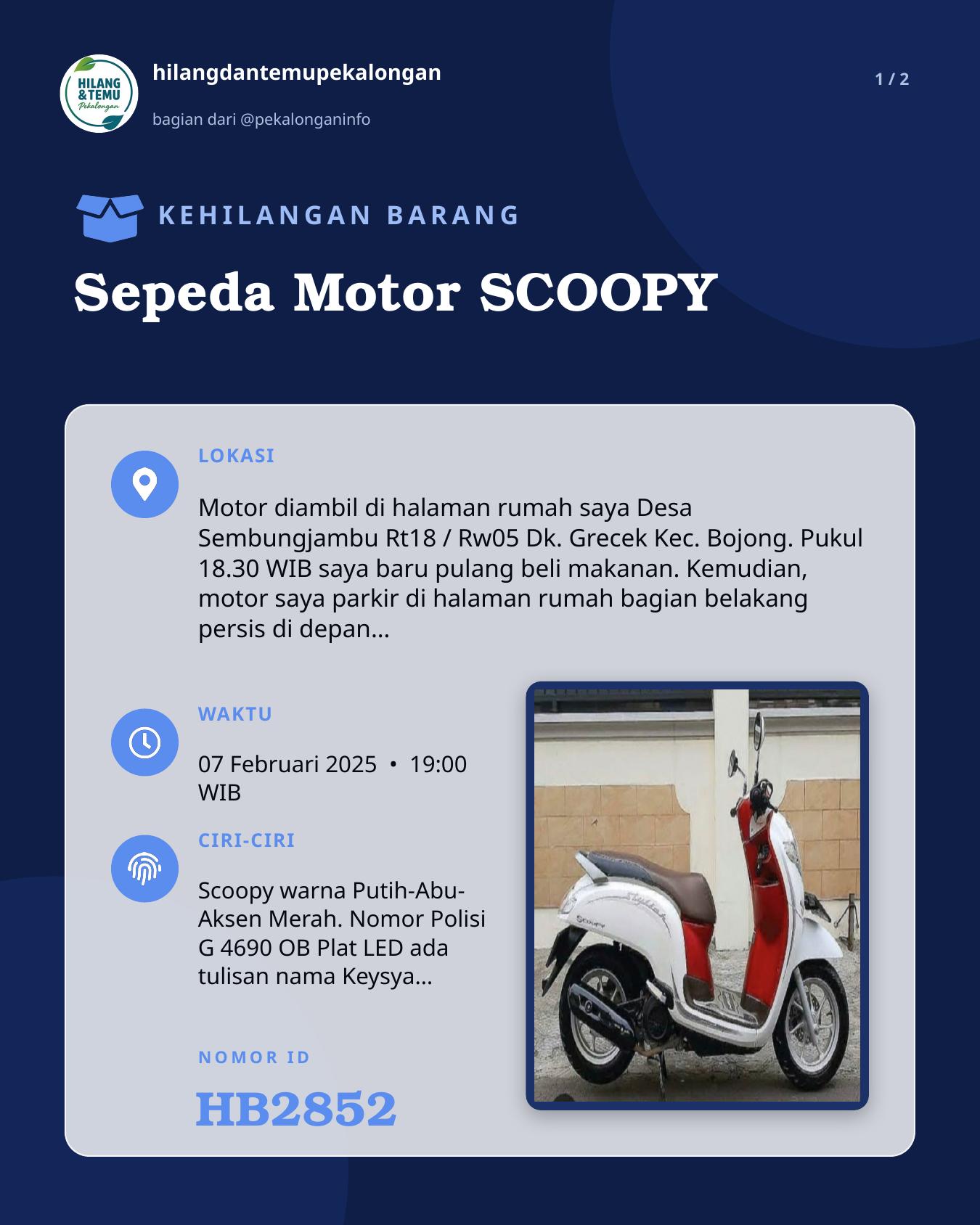 Slide 1 laporan Sepeda Motor SCOOPY