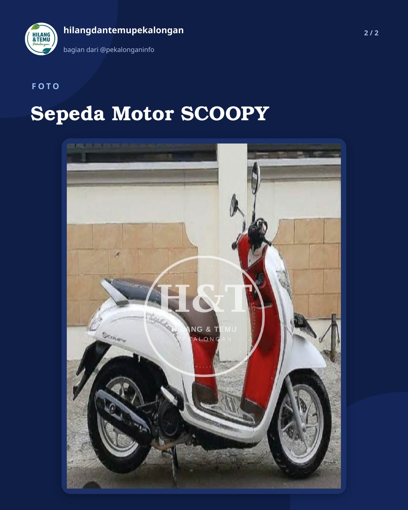 Slide 2 laporan Sepeda Motor SCOOPY