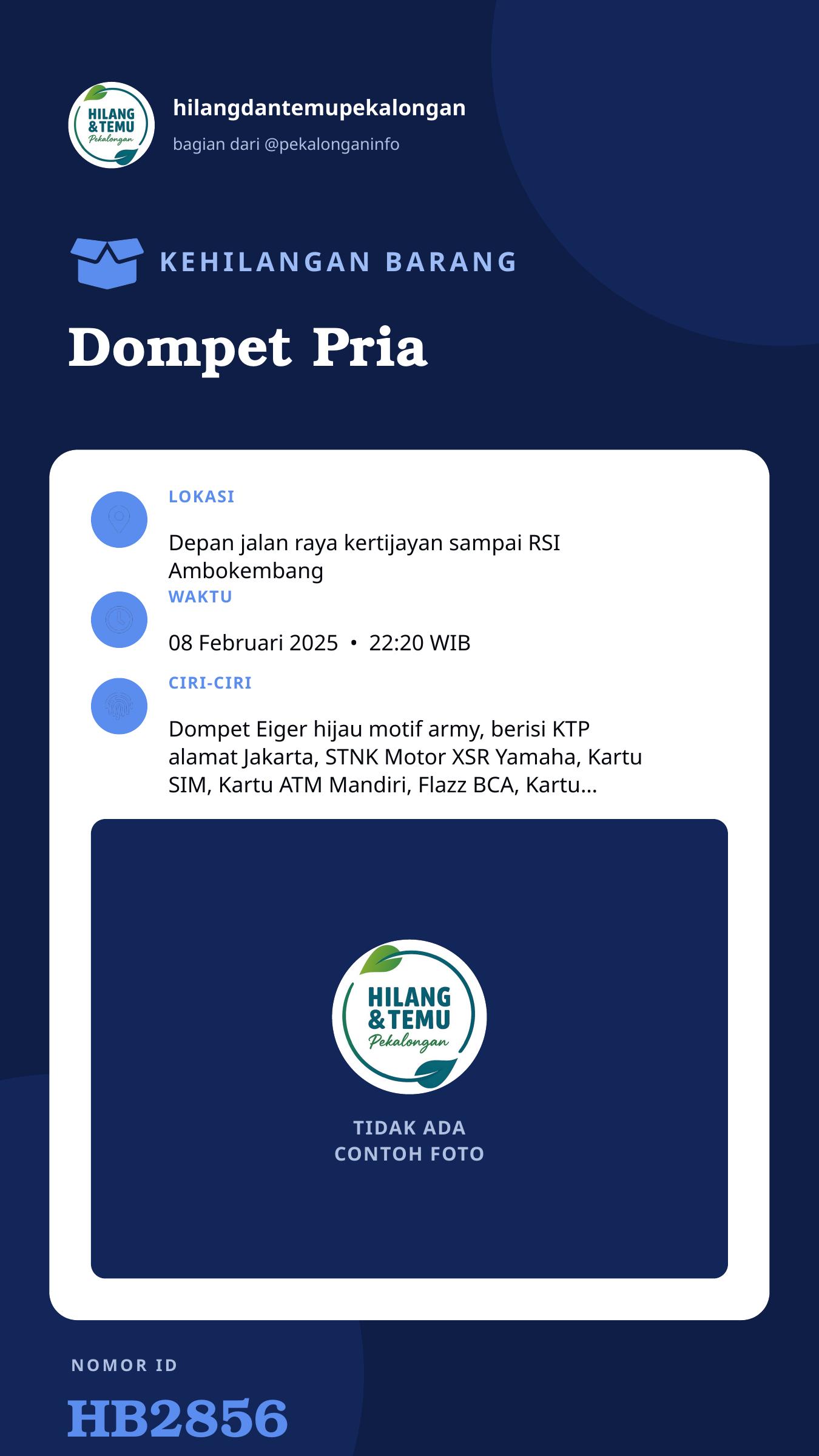 Story 9:16 laporan Dompet Pria