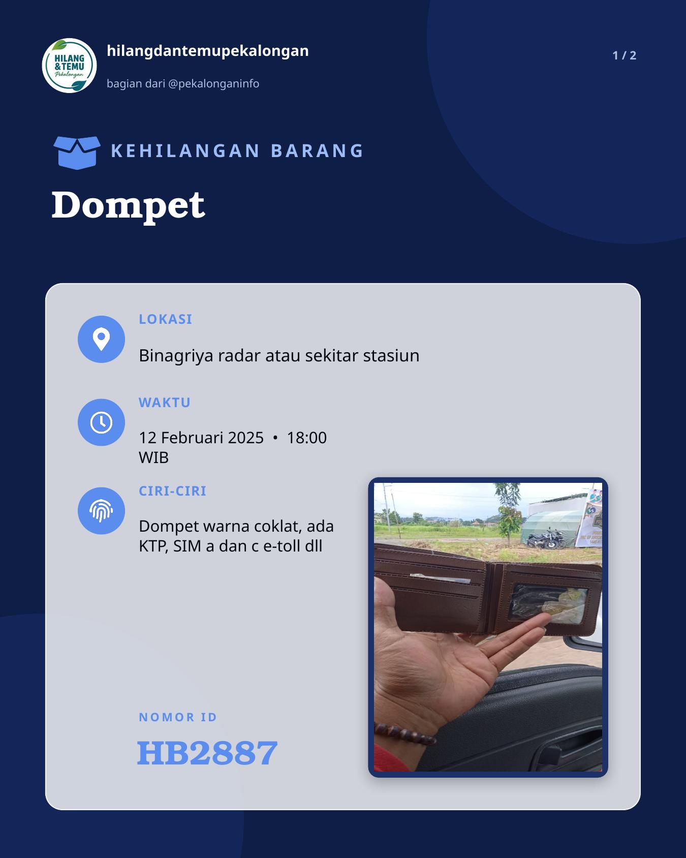 Slide 1 laporan Dompet
