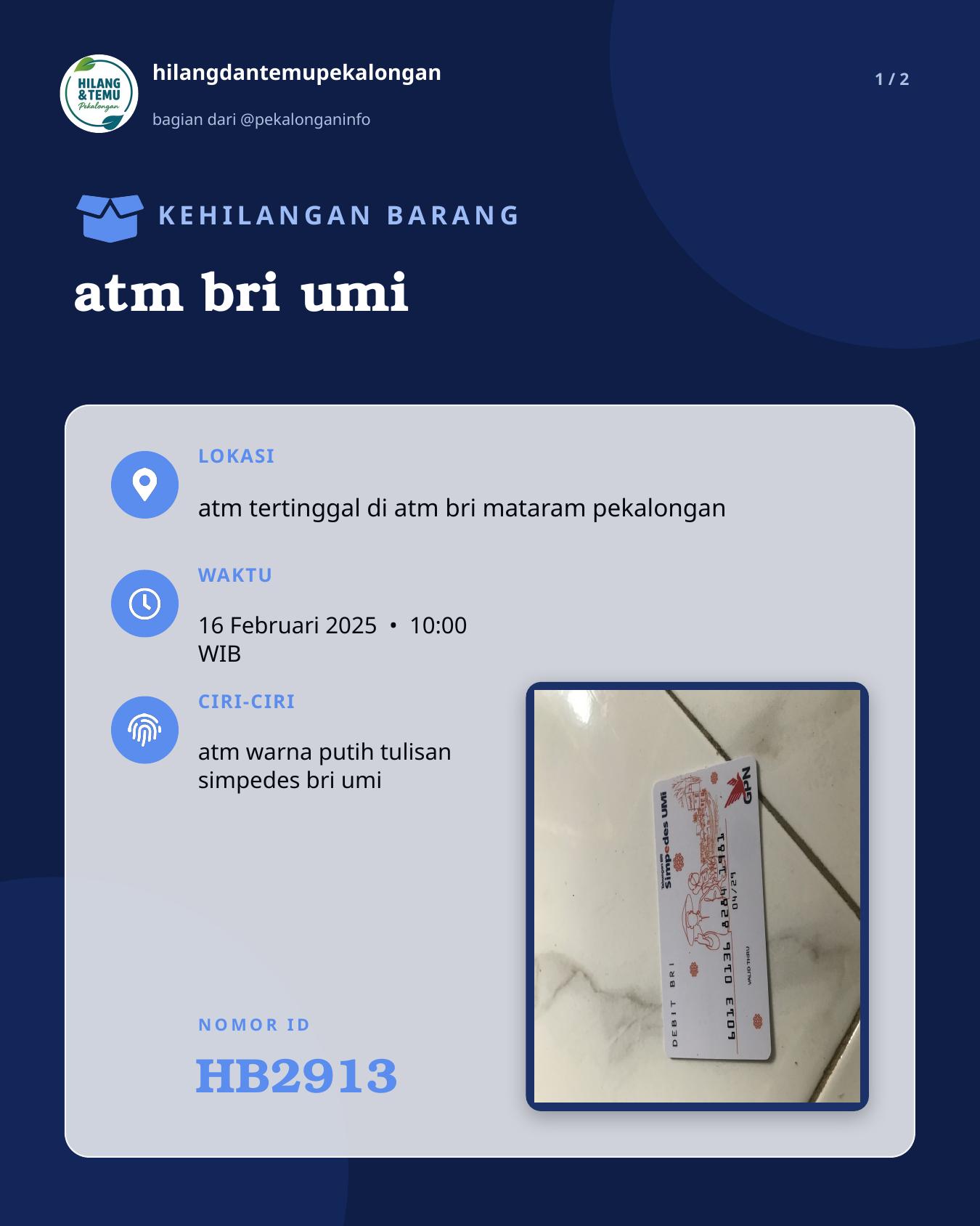 Slide 1 laporan atm bri umi