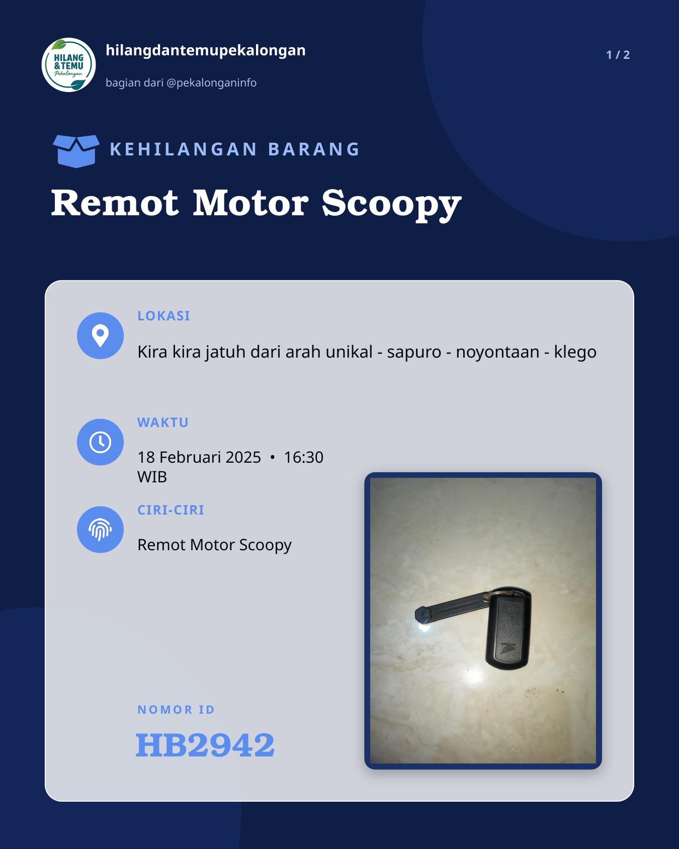 Slide 1 laporan Remot Motor Scoopy