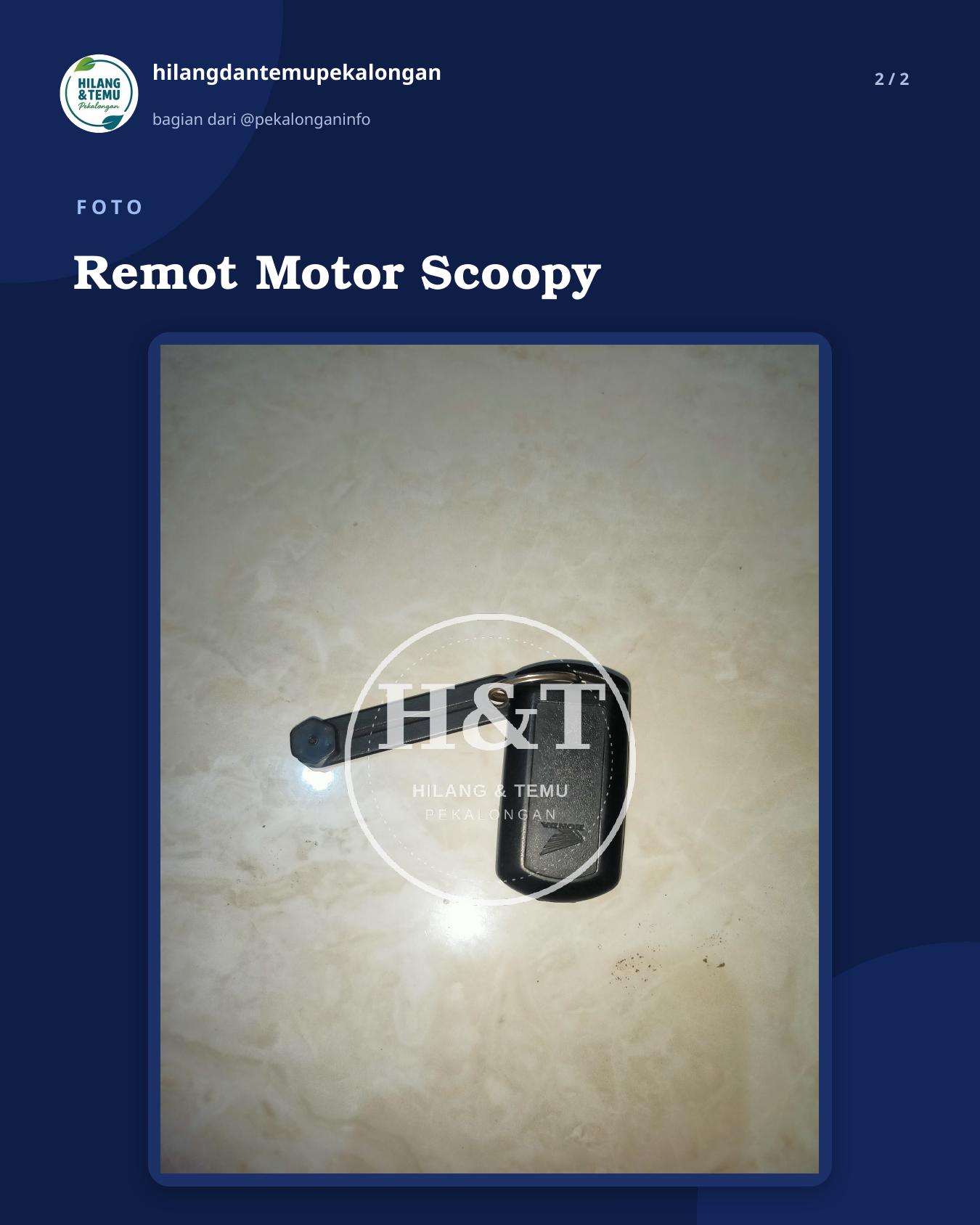 Slide 2 laporan Remot Motor Scoopy
