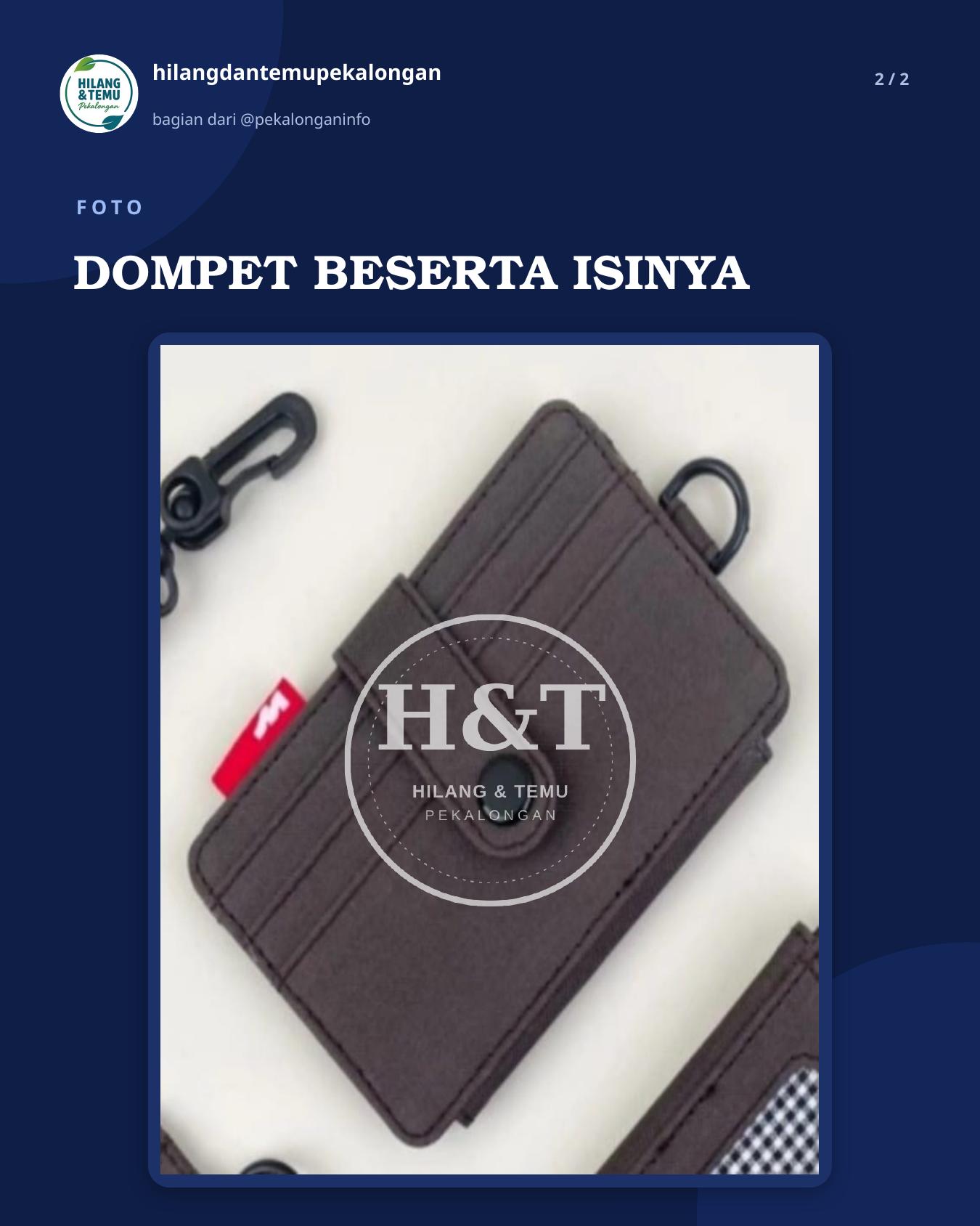 Slide 2 laporan DOMPET BESERTA ISINYA