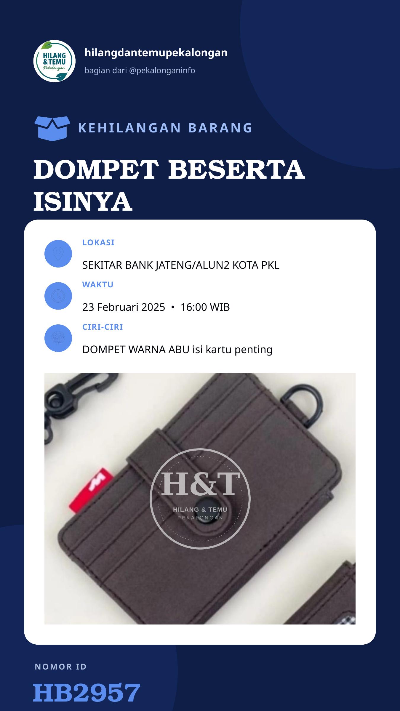 Story 9:16 laporan DOMPET BESERTA ISINYA