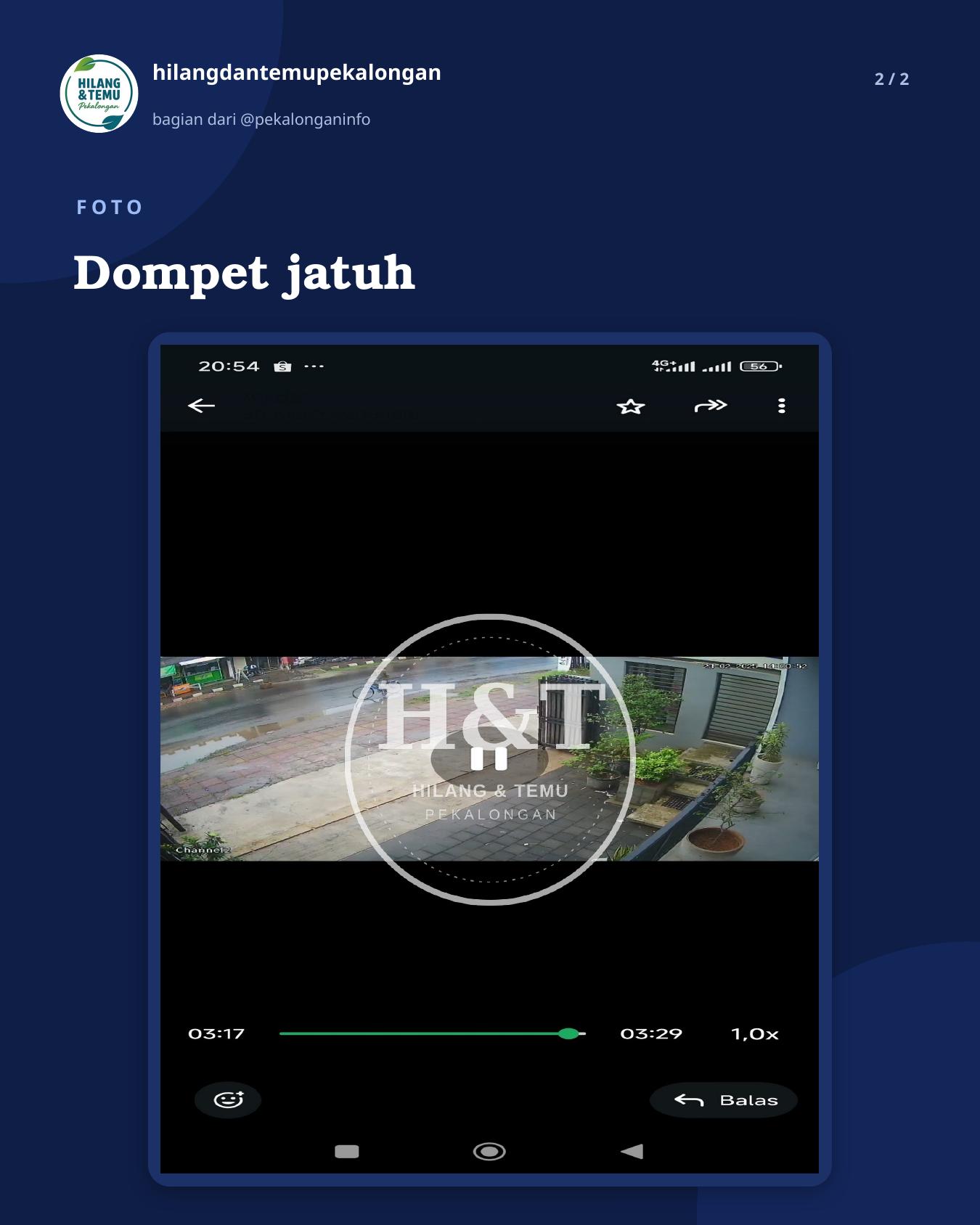 Slide 2 laporan Dompet jatuh
