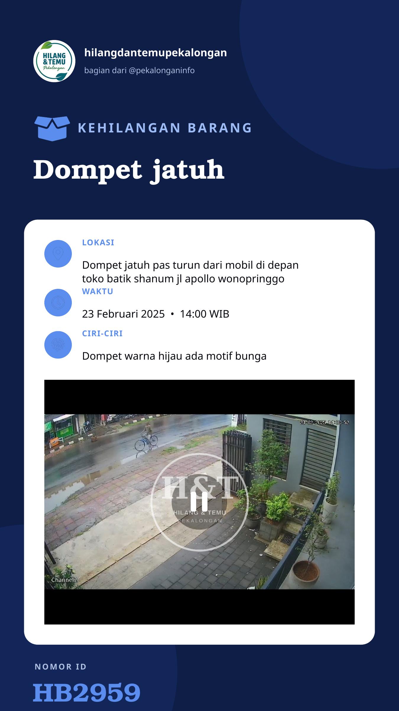 Story 9:16 laporan Dompet jatuh