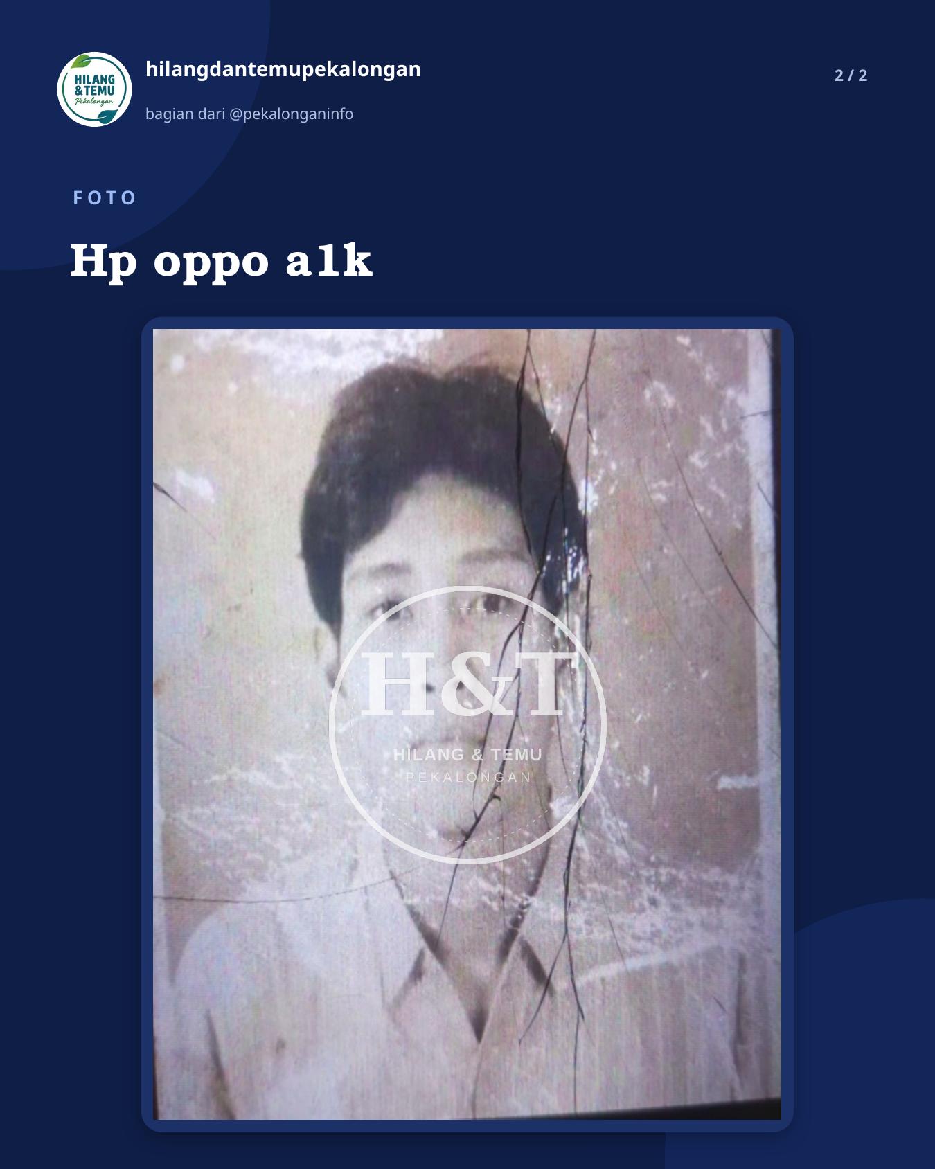 Slide 2 laporan Hp oppo a1k