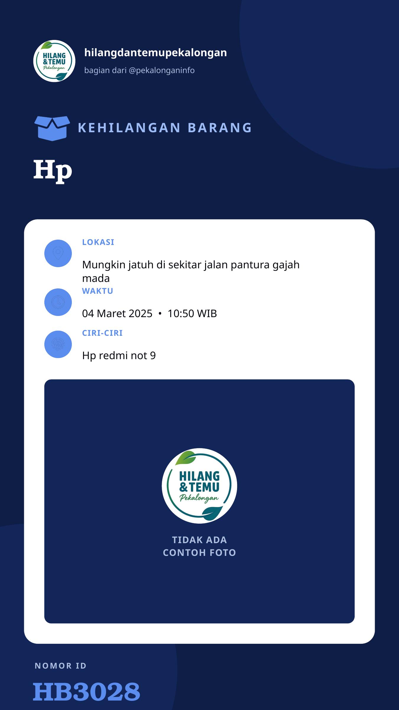 Story 9:16 laporan Hp