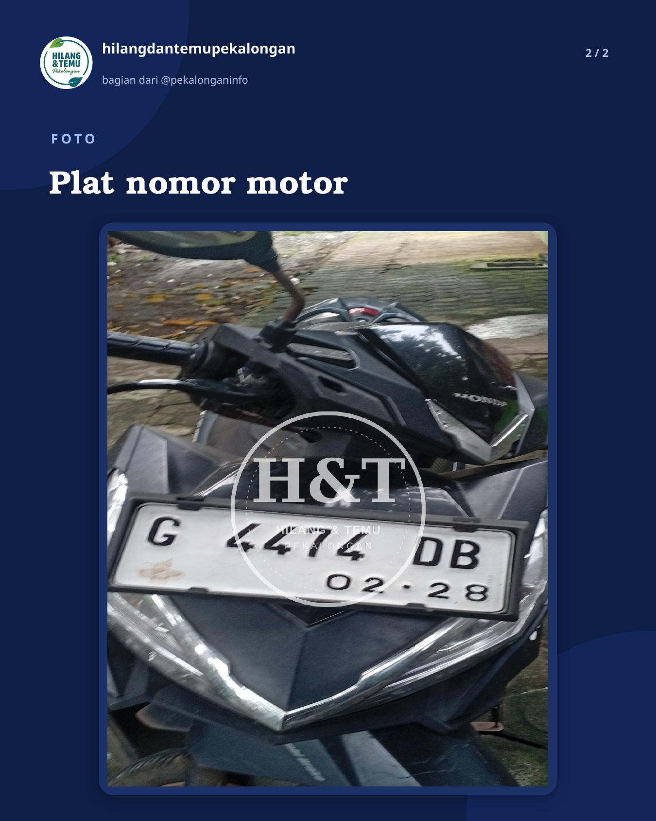Slide 2 laporan Plat nomor motor