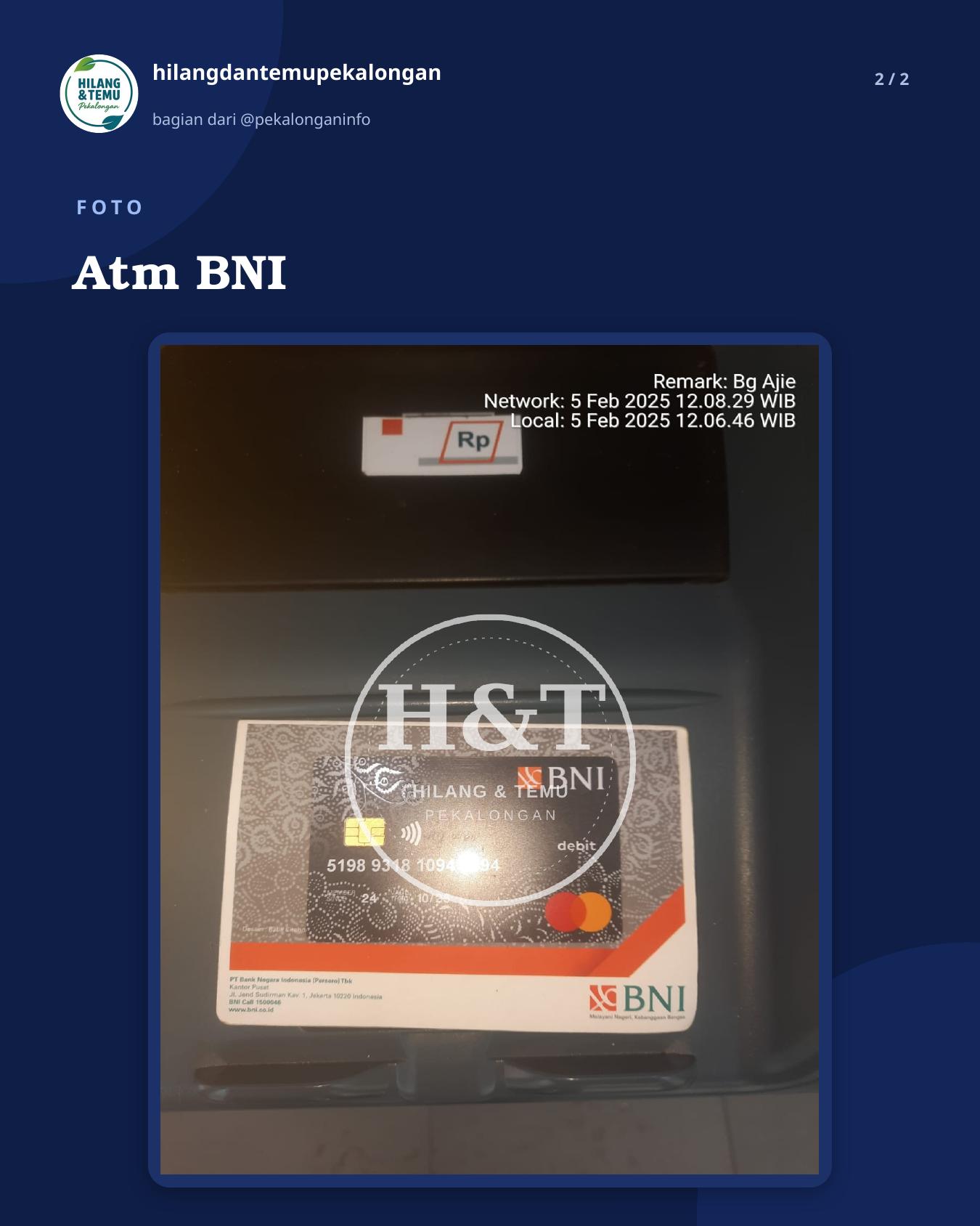 Slide 2 laporan Atm BNI